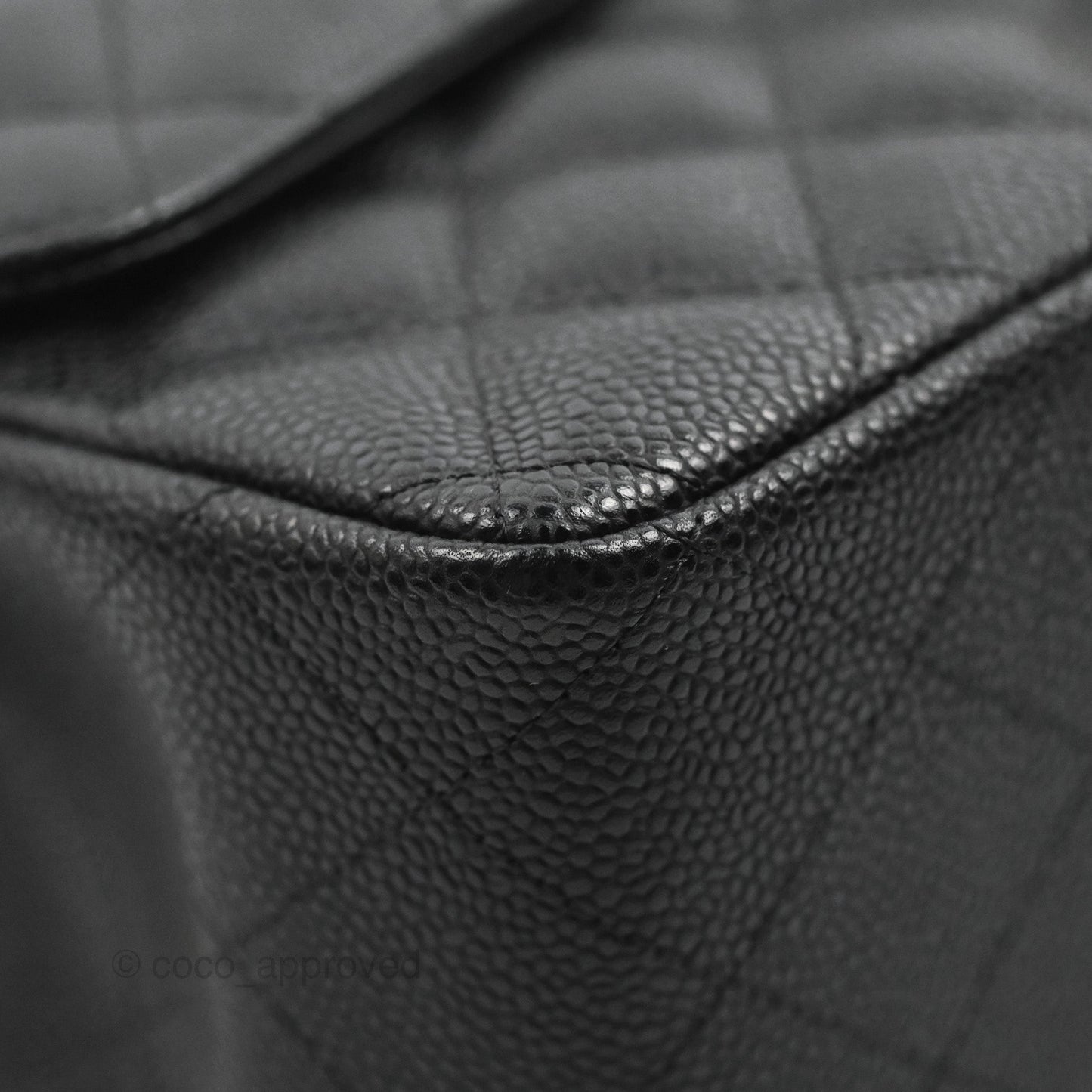 Chanel Jumbo Double Flap Black Caviar Gold Hardware⁣⁣