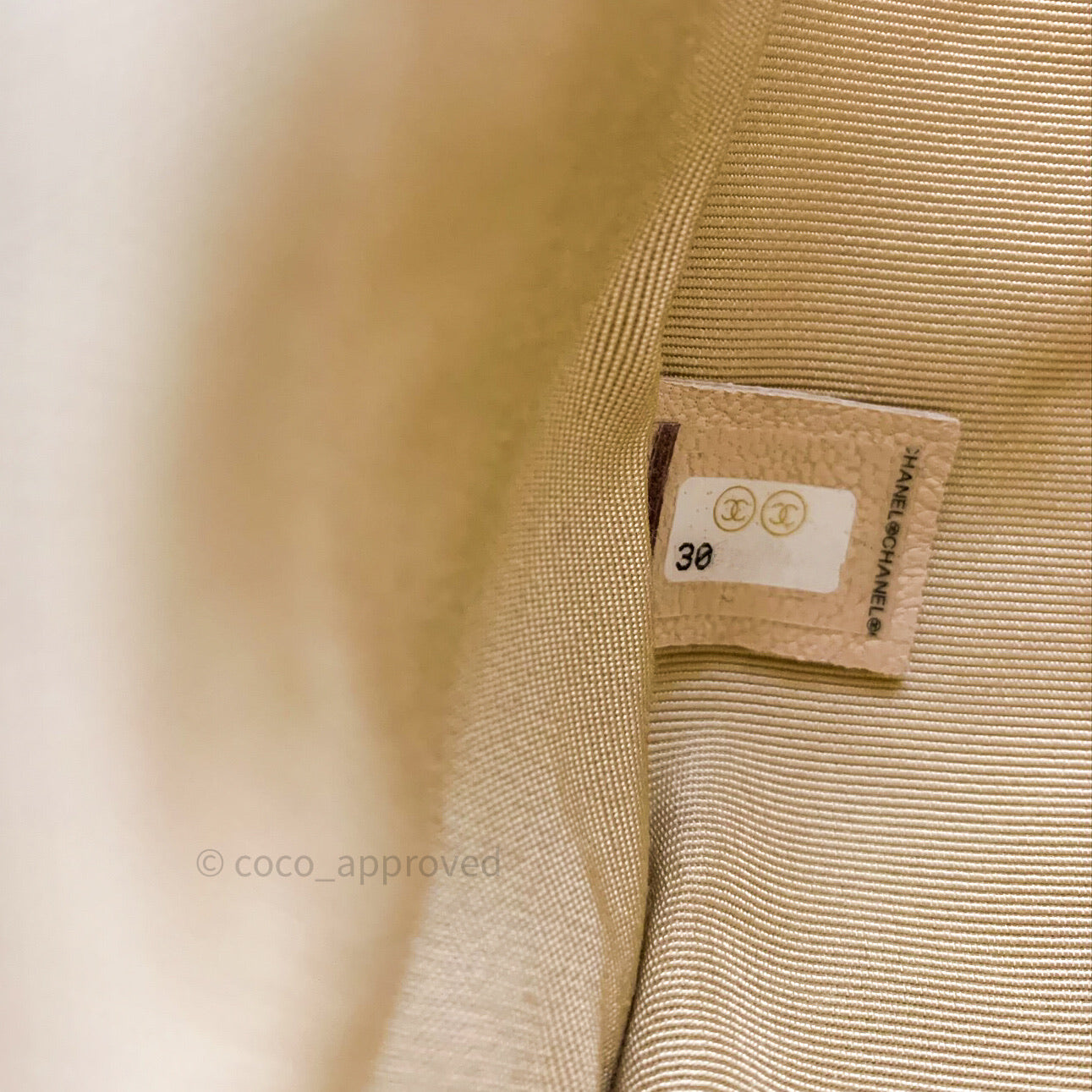 Chanel 19 Small Beige Goatskin Mixed Hardware 20A