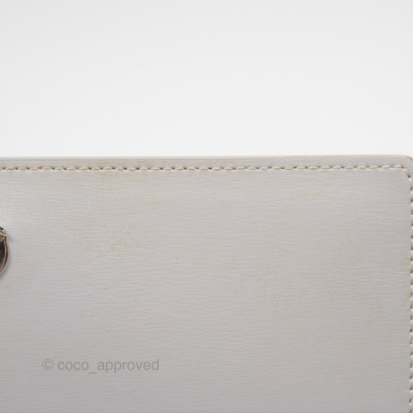 Saint Laurent Sunset Medium Light Grey Calfskin Silver Hardware