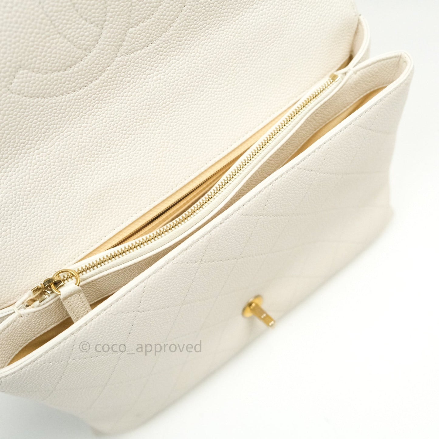 Chanel Chic Affinity Medium Grained Calfskin White Gold Hardware