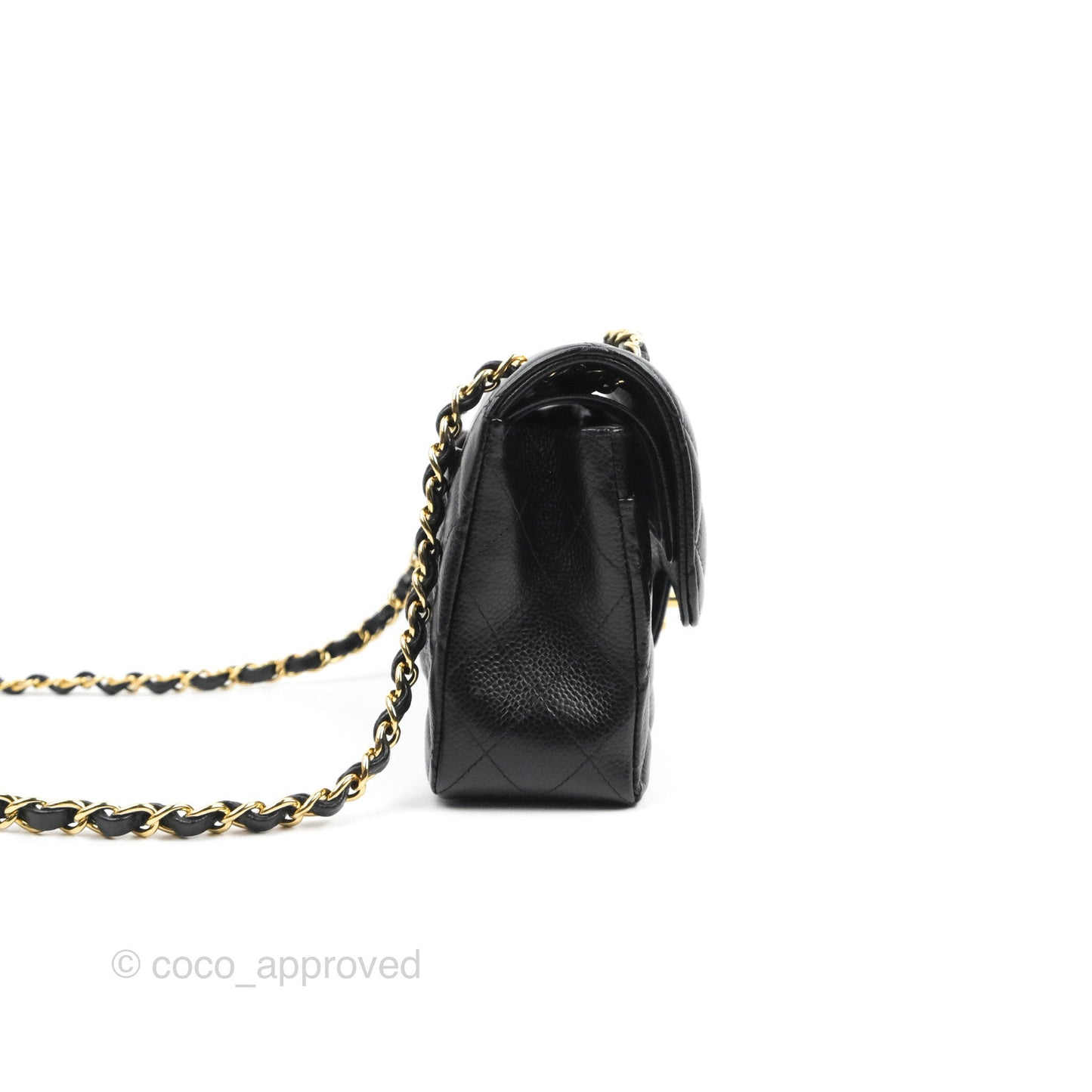 Chanel Quilted Small Classic Flap Black Caviar Gold Hardware