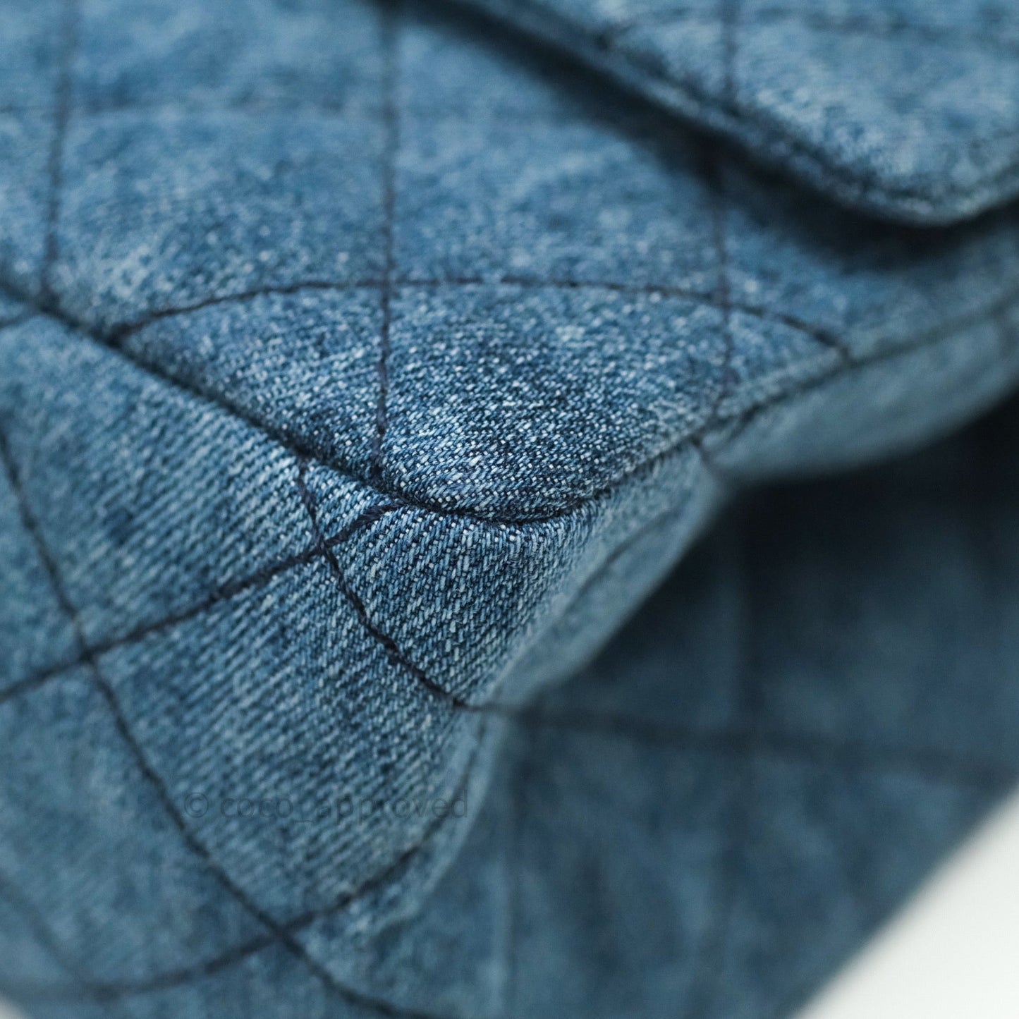 Chanel Reissue Quilted Denim Dark Blue Gold Hardware 226