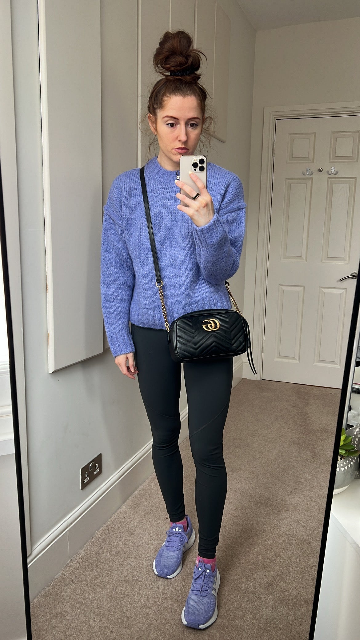 Luxury Gucci GG Black Marmont Small Shoulder Bag