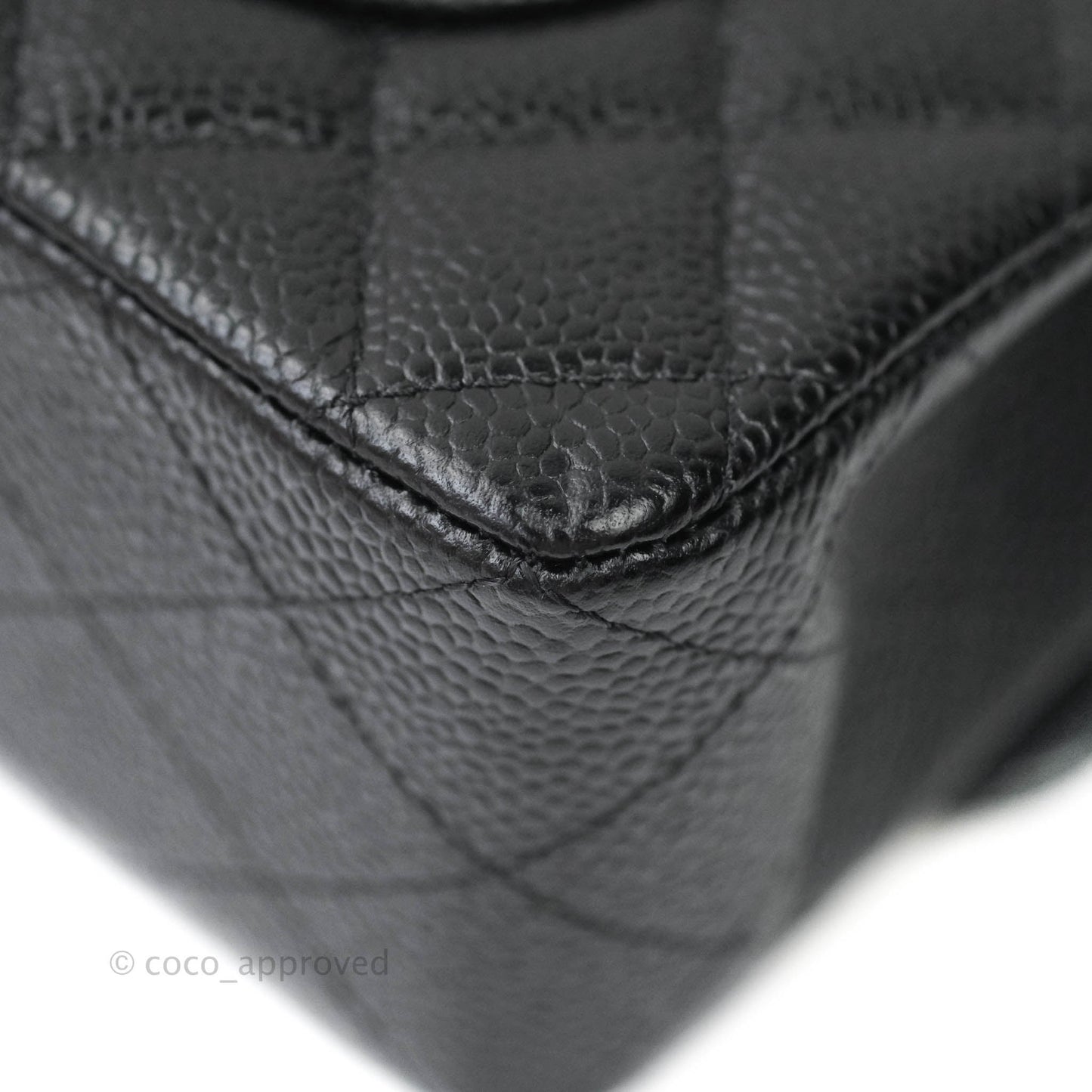 Chanel Classic Small S/M Flap Black Caviar Silver Hardware