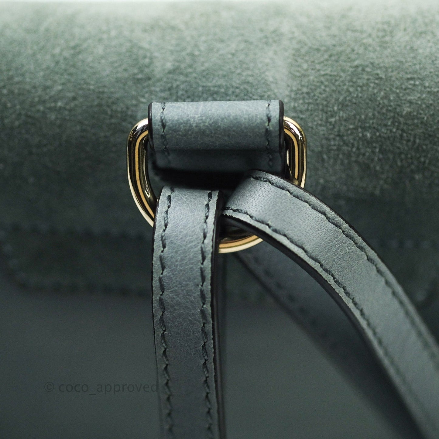 Chloé Suede Calfskin Small Faye Backpack Cloudy Blue