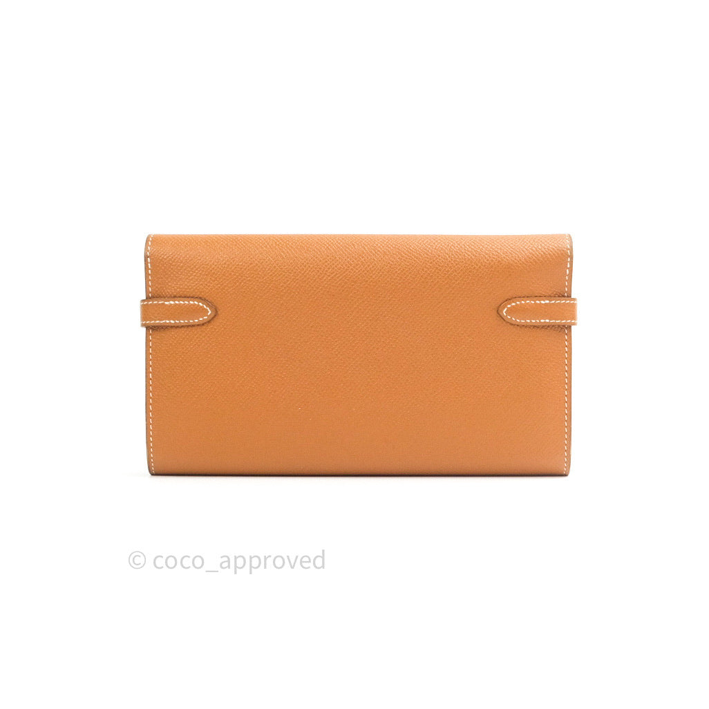 Hermès Epsom Kelly Wallet Gold Palladium Hardware