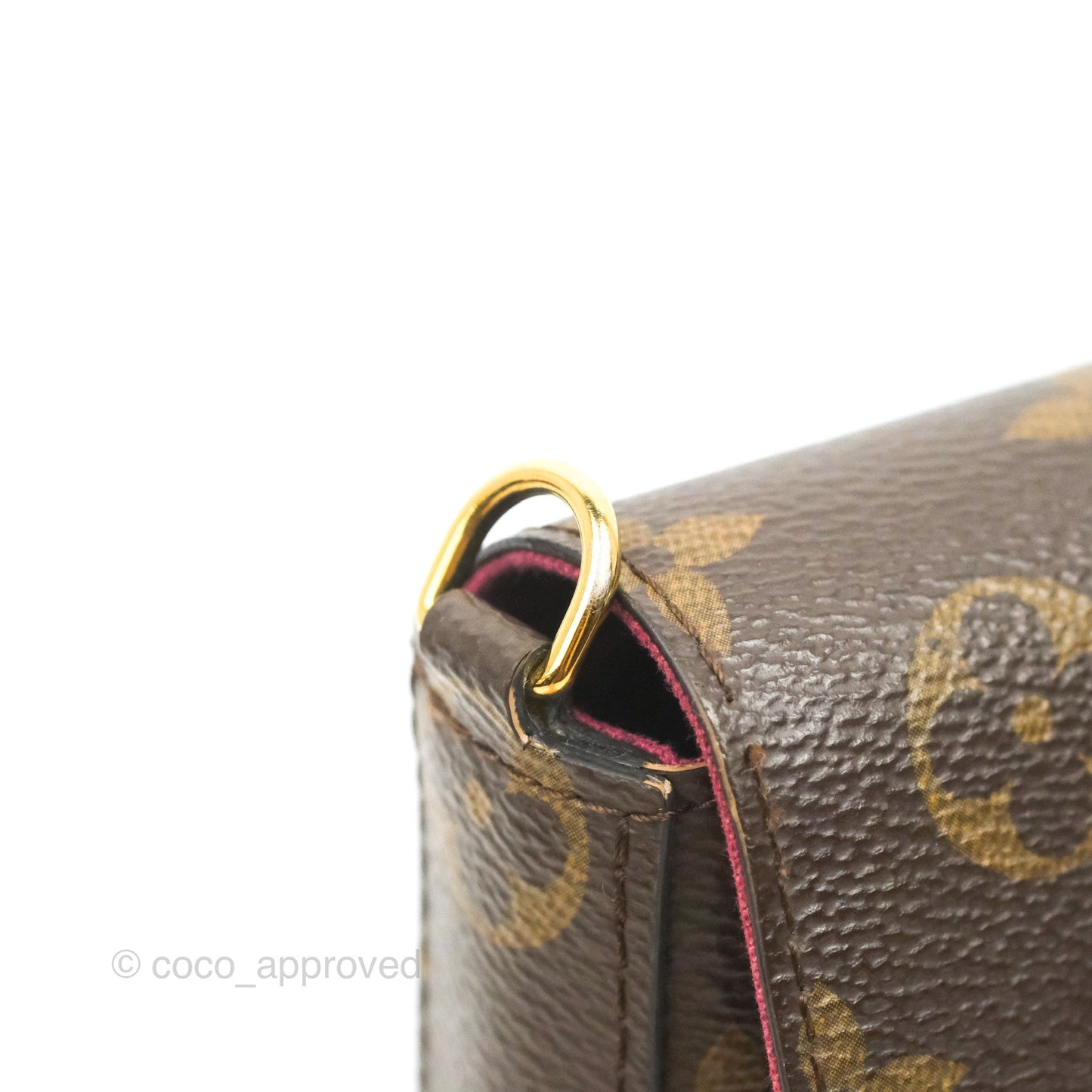 Louis Vuitton Félicie Pochette Monogram Canvas Fuchsia Pink