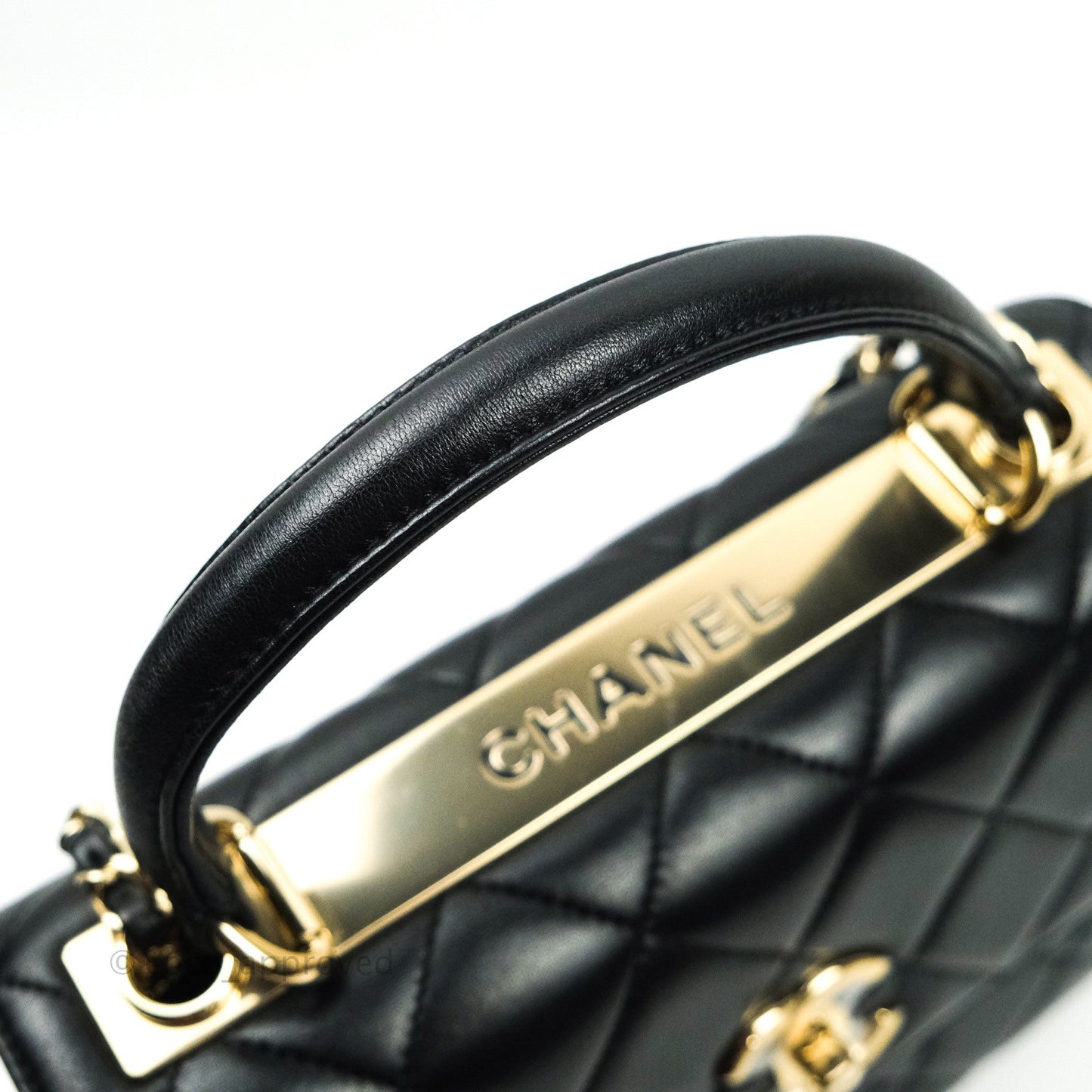 Chanel Trendy CC Small Black Lambskin Gold Hardware