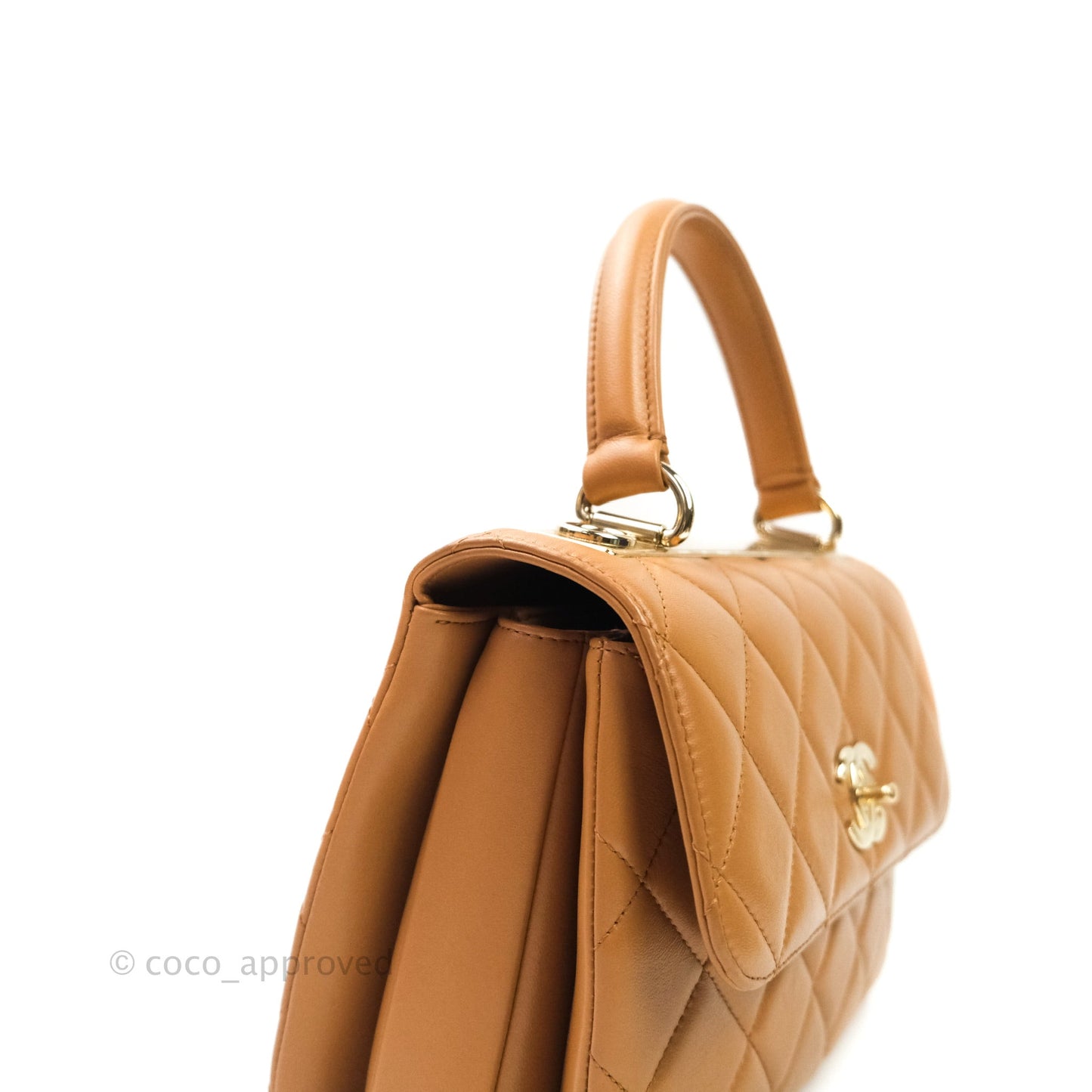 Chanel Trendy CC Small Dark Beige Lambskin Gold Hardware