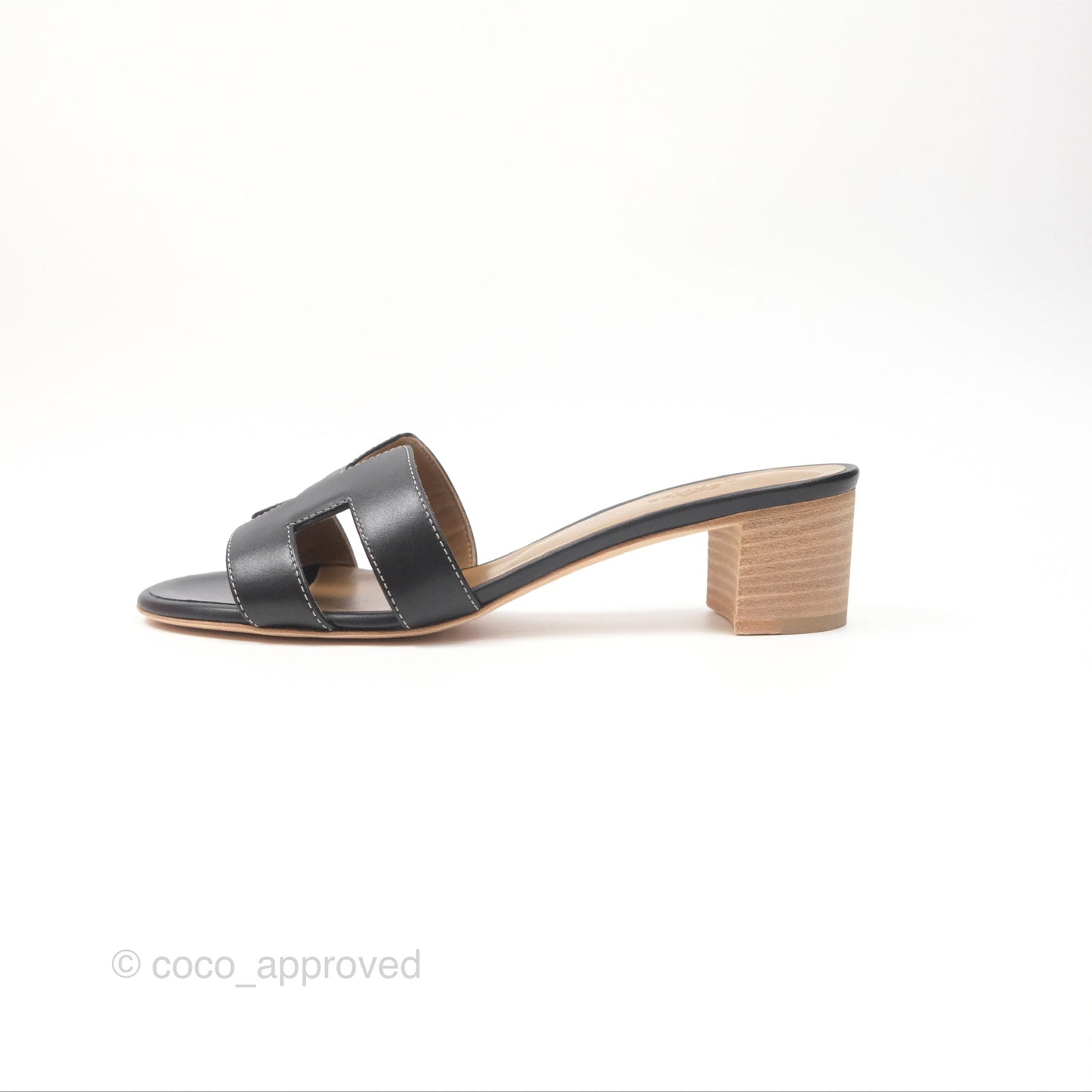 Hermès Oasis Noir 89 Sandals Size 36.5