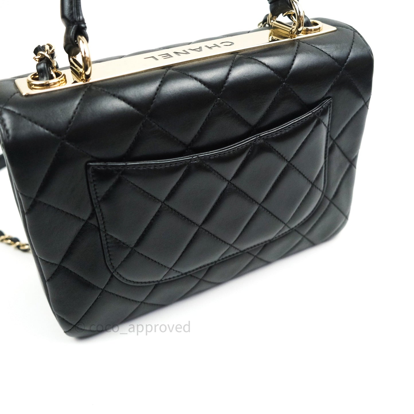 Chanel Trendy CC Small Black Lambskin Gold Hardware