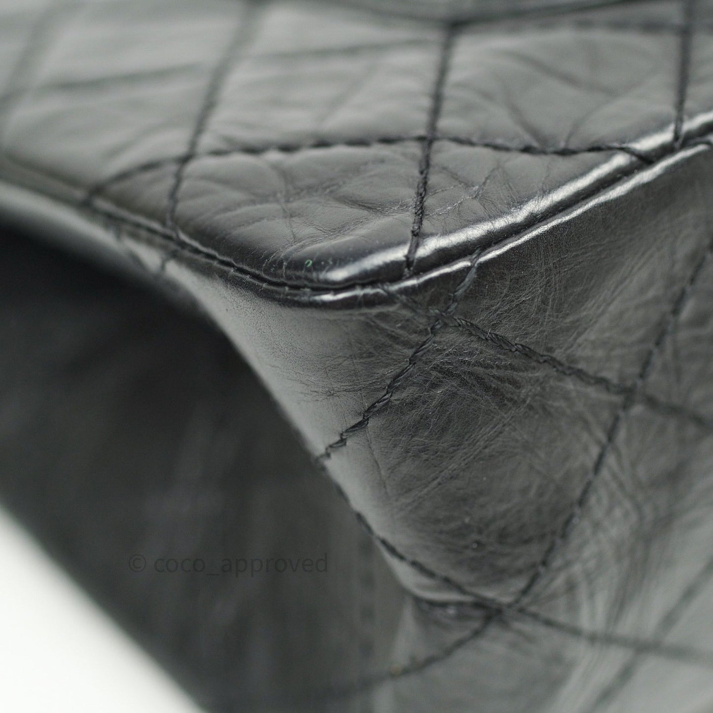 Chanel Reissue Quilted Aged Calfskin Black Ruthenium Hardware 226