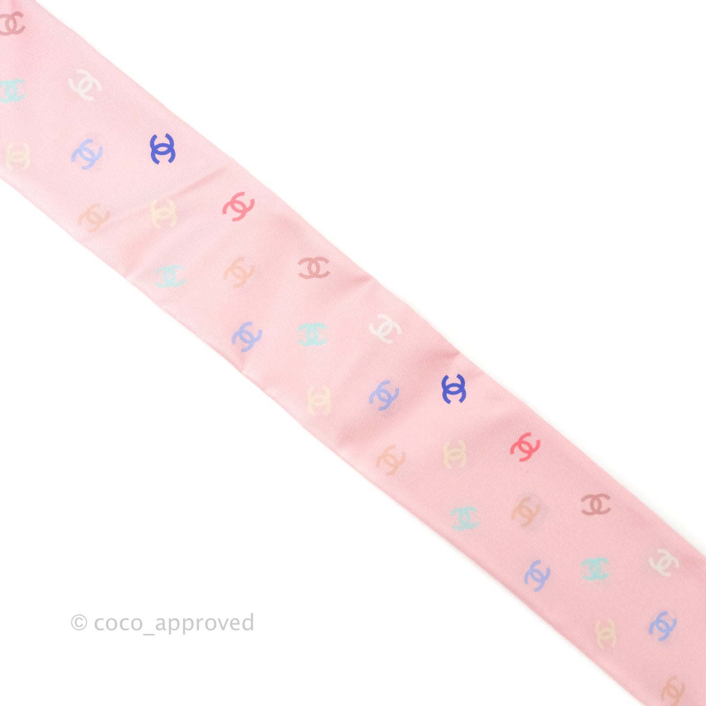 Chanel CC Silk Twilly in Pink
