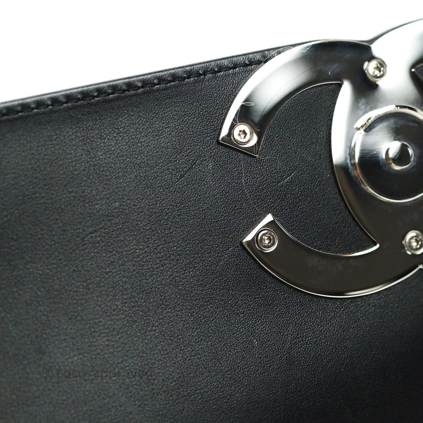 Chanel Quilted Small CC Filigree Flap Black Lambskin So Black Hardware