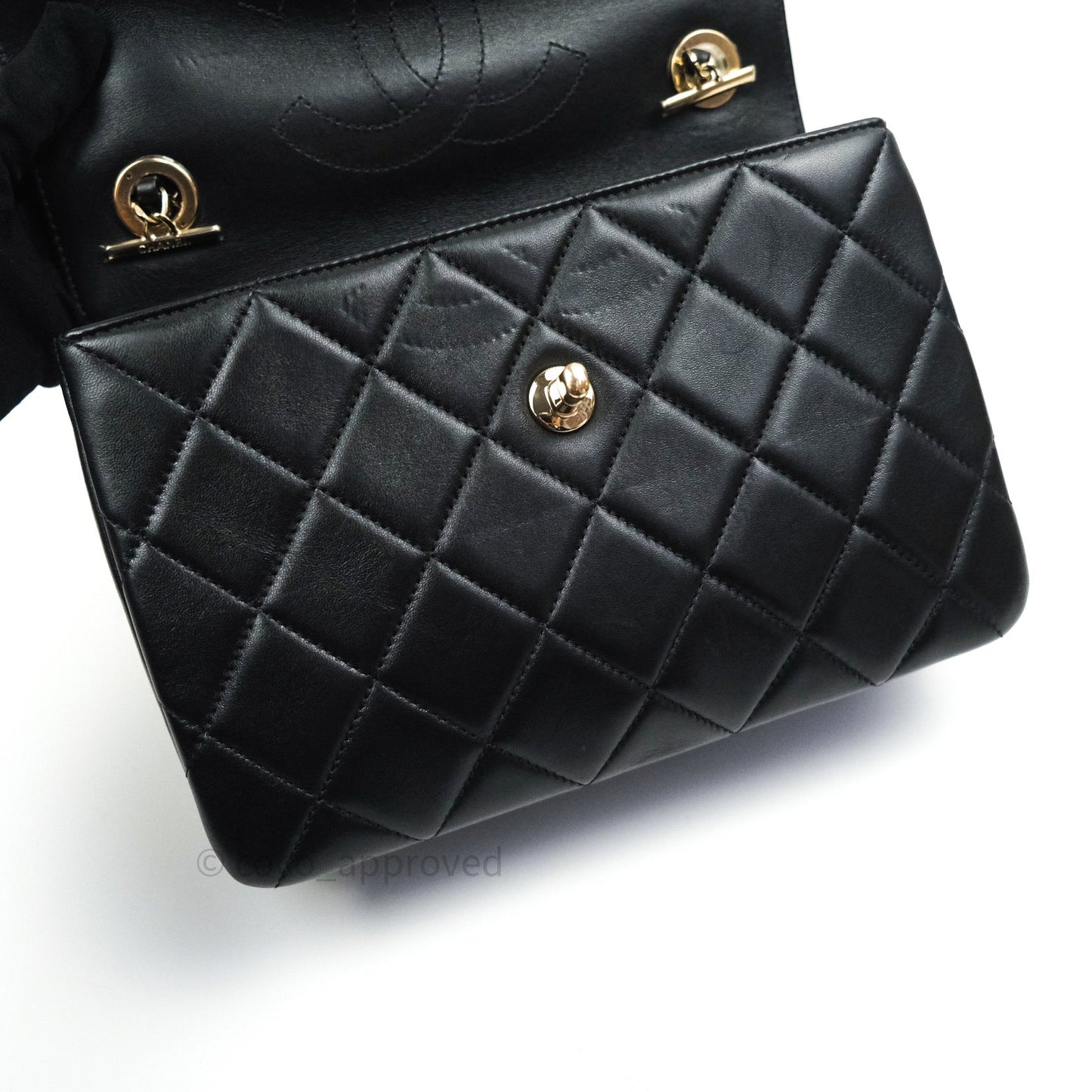 Chanel Trendy CC Small Black Lambskin Gold Hardware