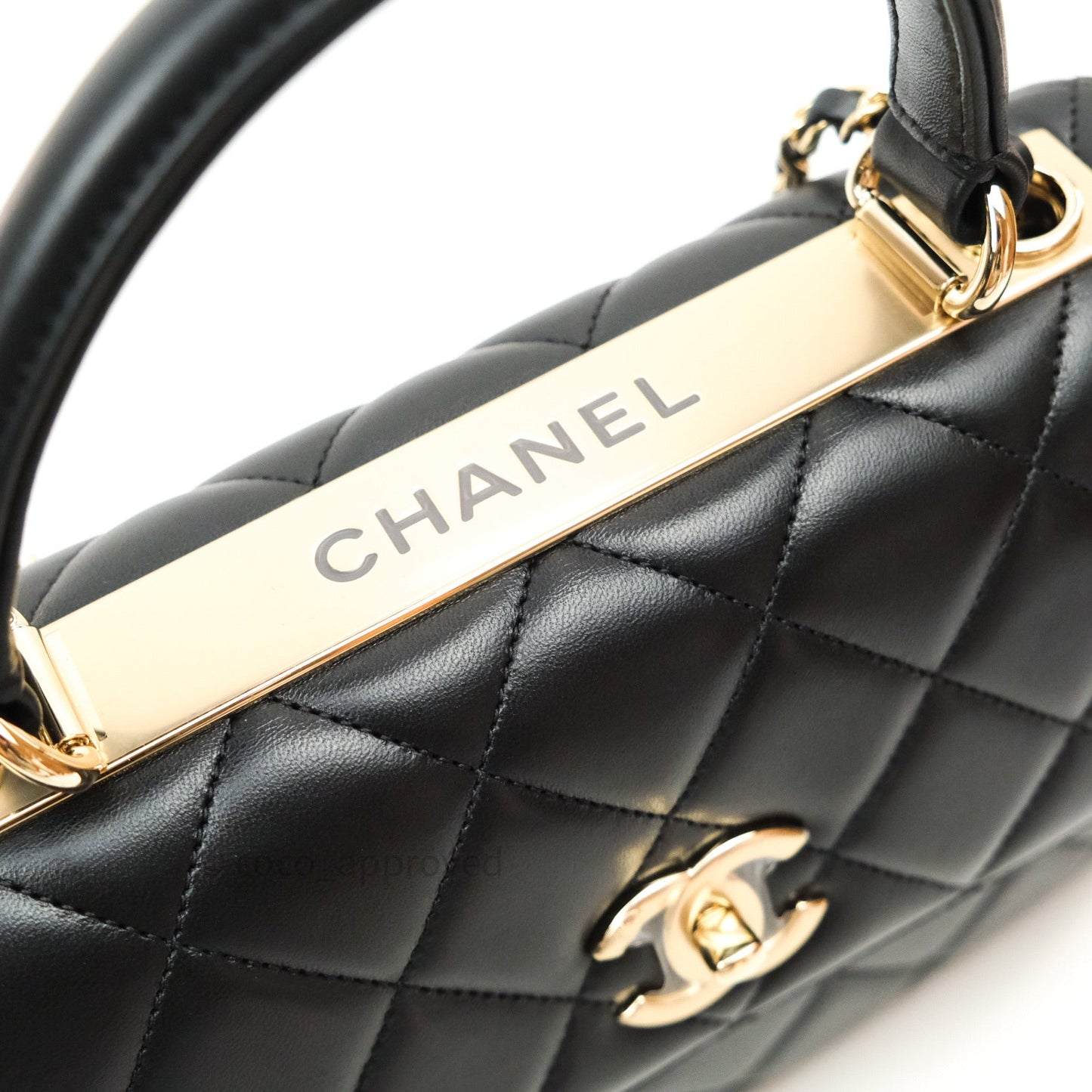 Chanel Trendy CC Small Black Lambskin Gold Hardware