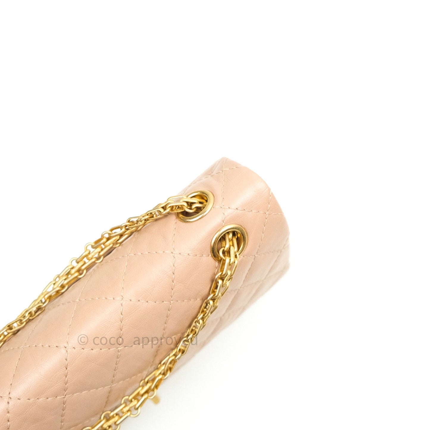 Chanel Reissue Quilted Aged Calfskin Beige Gold Hardware 226