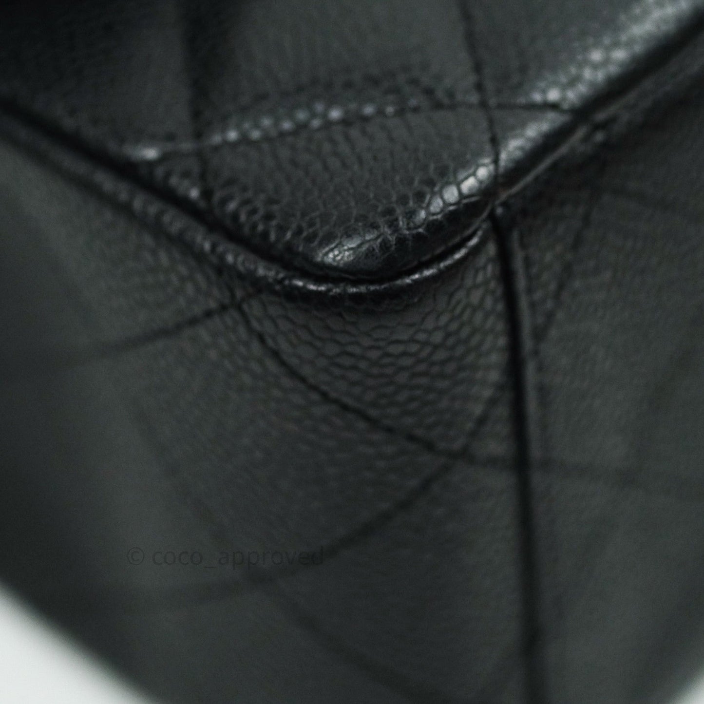 Chanel Classic Maxi Single Flap Quilted Black Caviar Silver Hardware