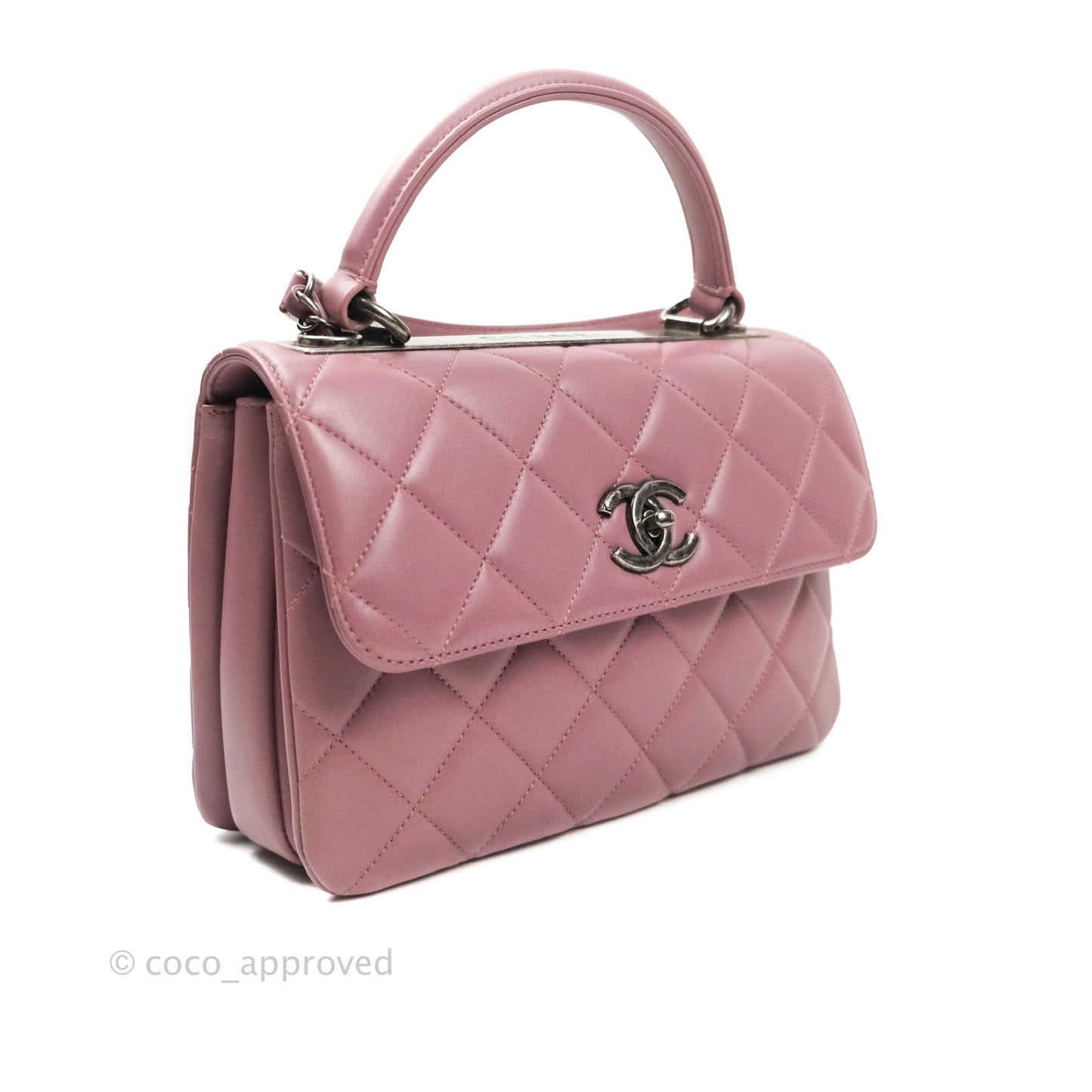 Chanel Trendy CC Small Mauve Pink Lambskin Ruthenium Hardware