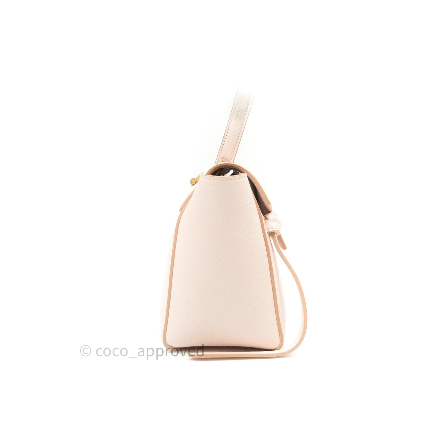 Celine Grained Calfskin Nano Belt Bag Pale Pink Gold Hardware