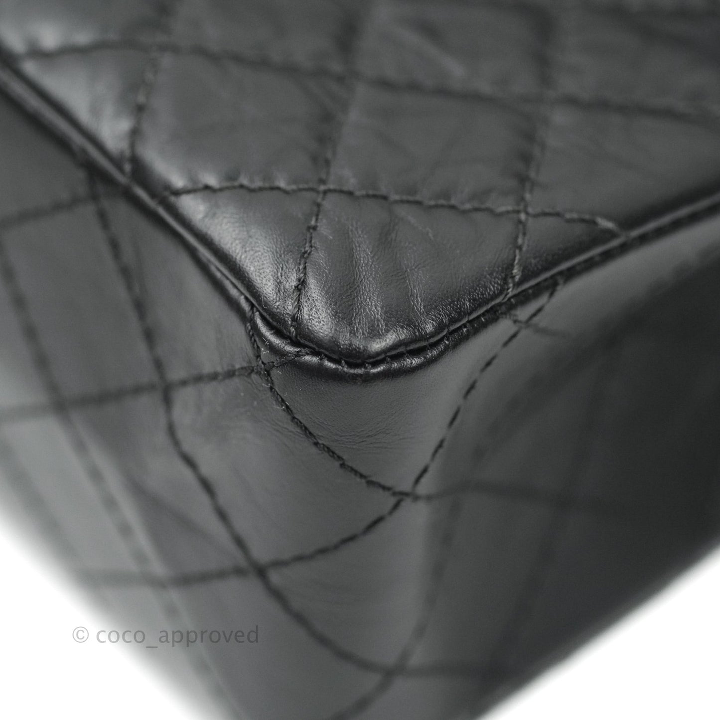 Chanel Reissue Quilted Aged Calfskin Black Ruthenium Hardware 225