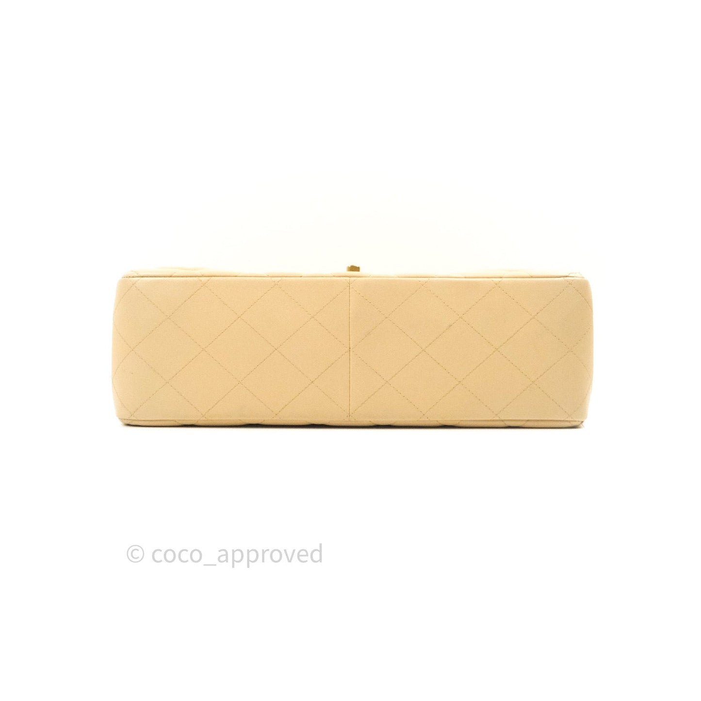 Chanel Classic Jumbo Double Flap Beige Lambskin Gold Hardware⁣⁣