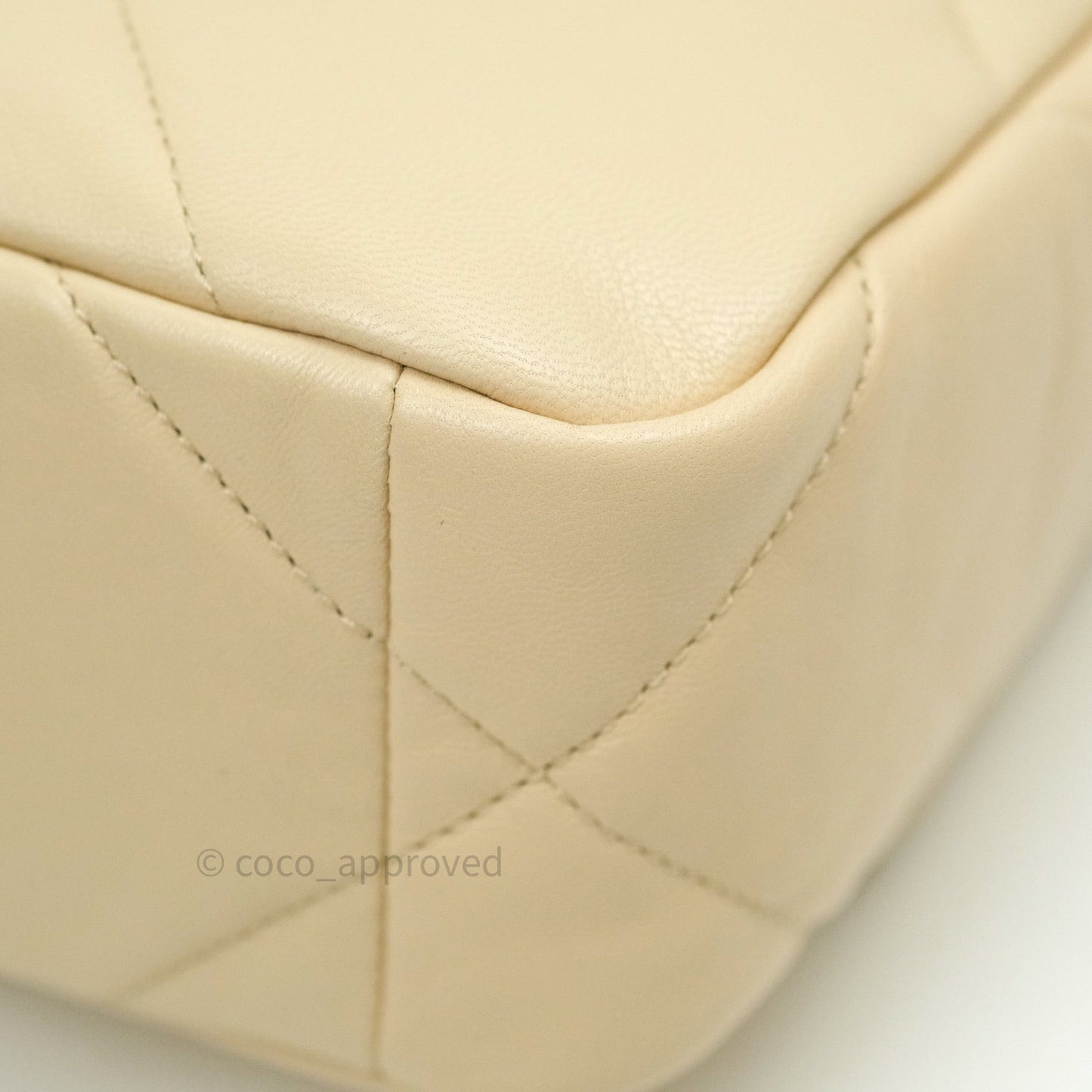 Chanel 19 Small Beige Goatskin Mixed Hardware 20A