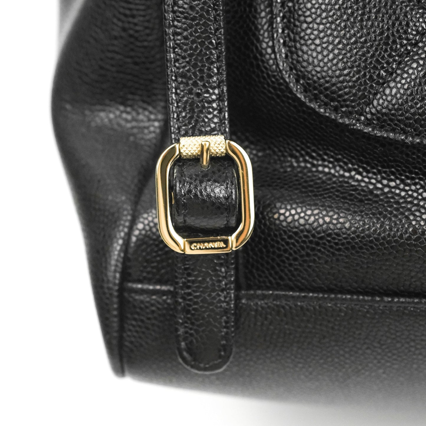 Chanel Quilted Business Affinity Backpack Black Caviar Gold Hardware
