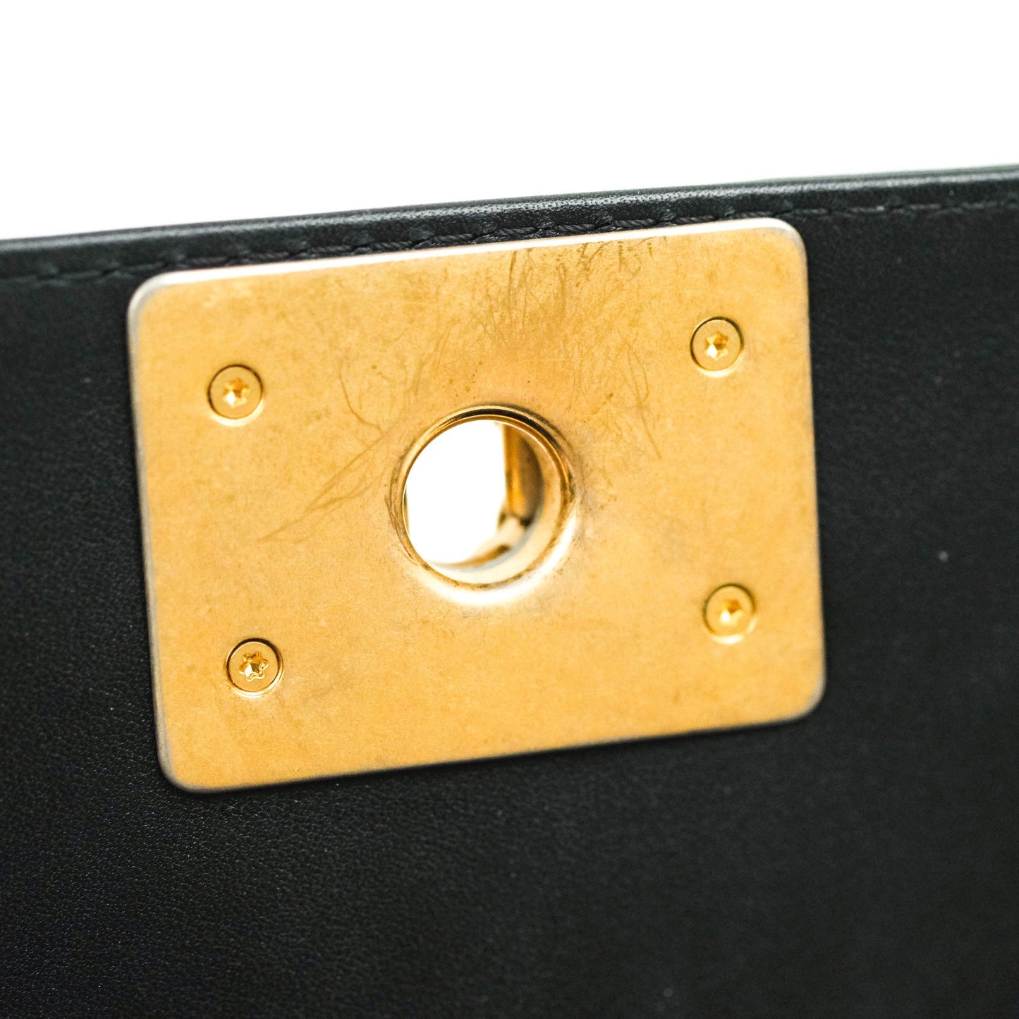 Chanel Boy Quilted Medium Black Calfskin Gold Hardware 20C