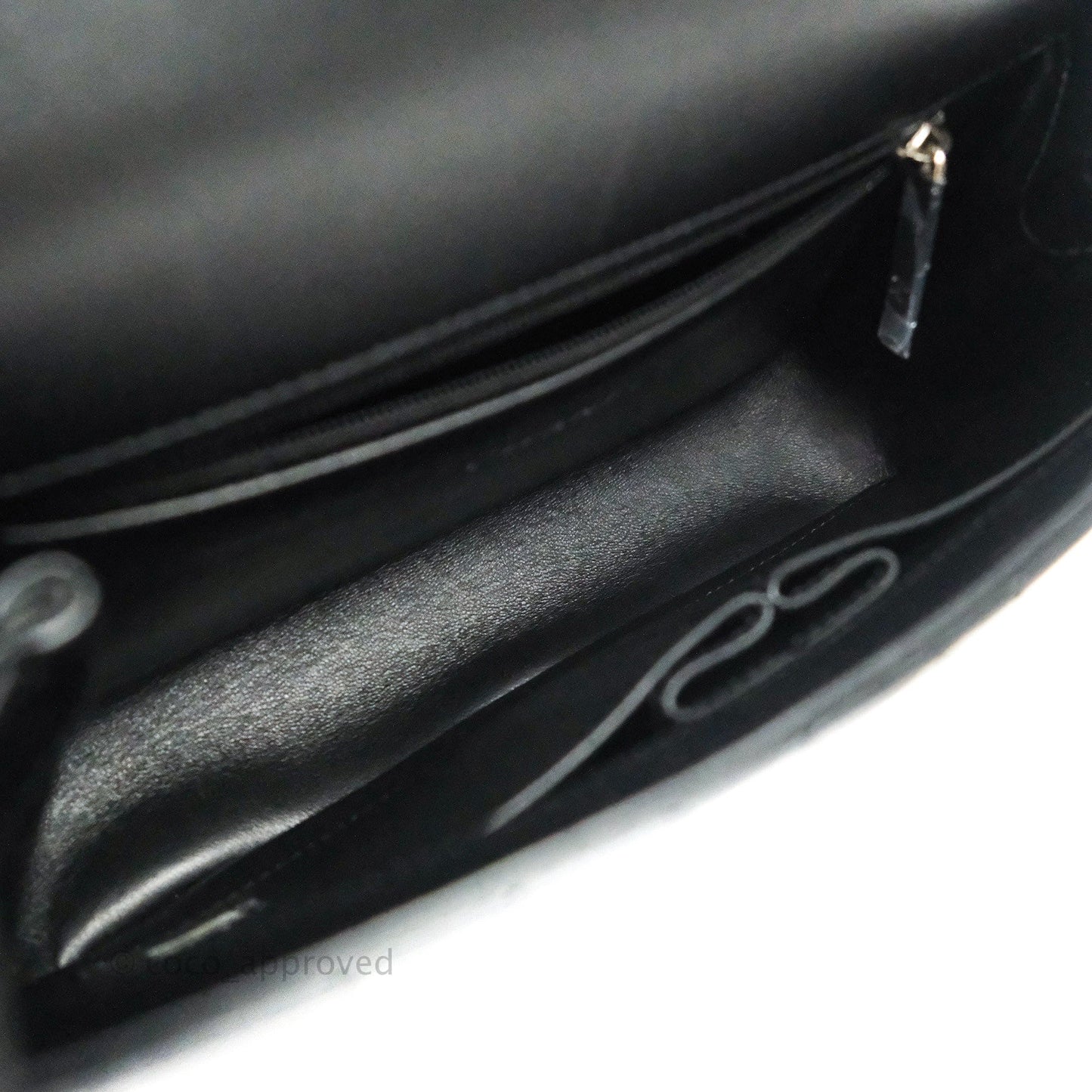 Chanel Quilted Small CC Filigree Flap Black Lambskin So Black Hardware
