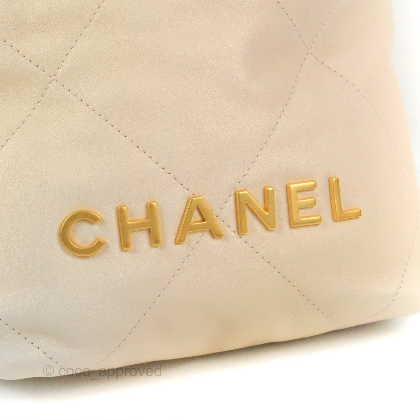 Chanel 22 Mini Bag Iridescent Pearl Calfskin