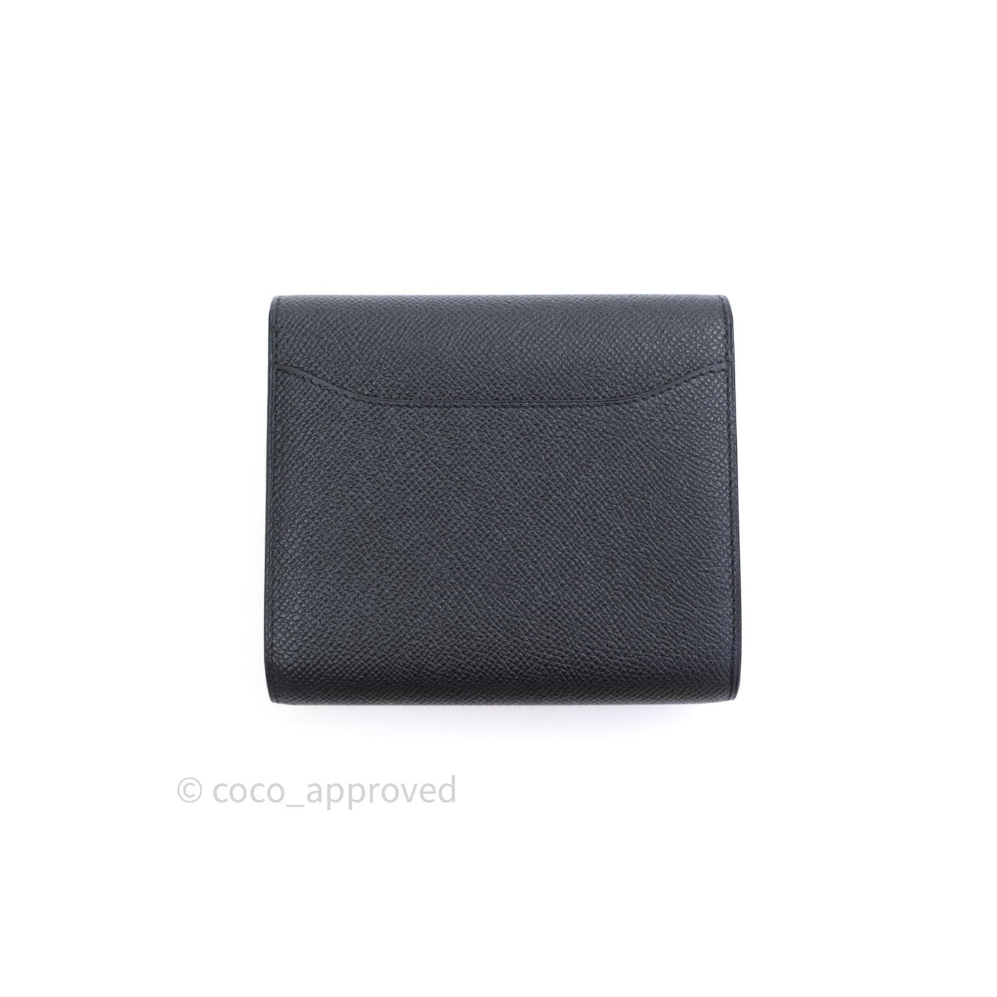 Hermès Constance Short Wallet Black Epsom Gold Hardware