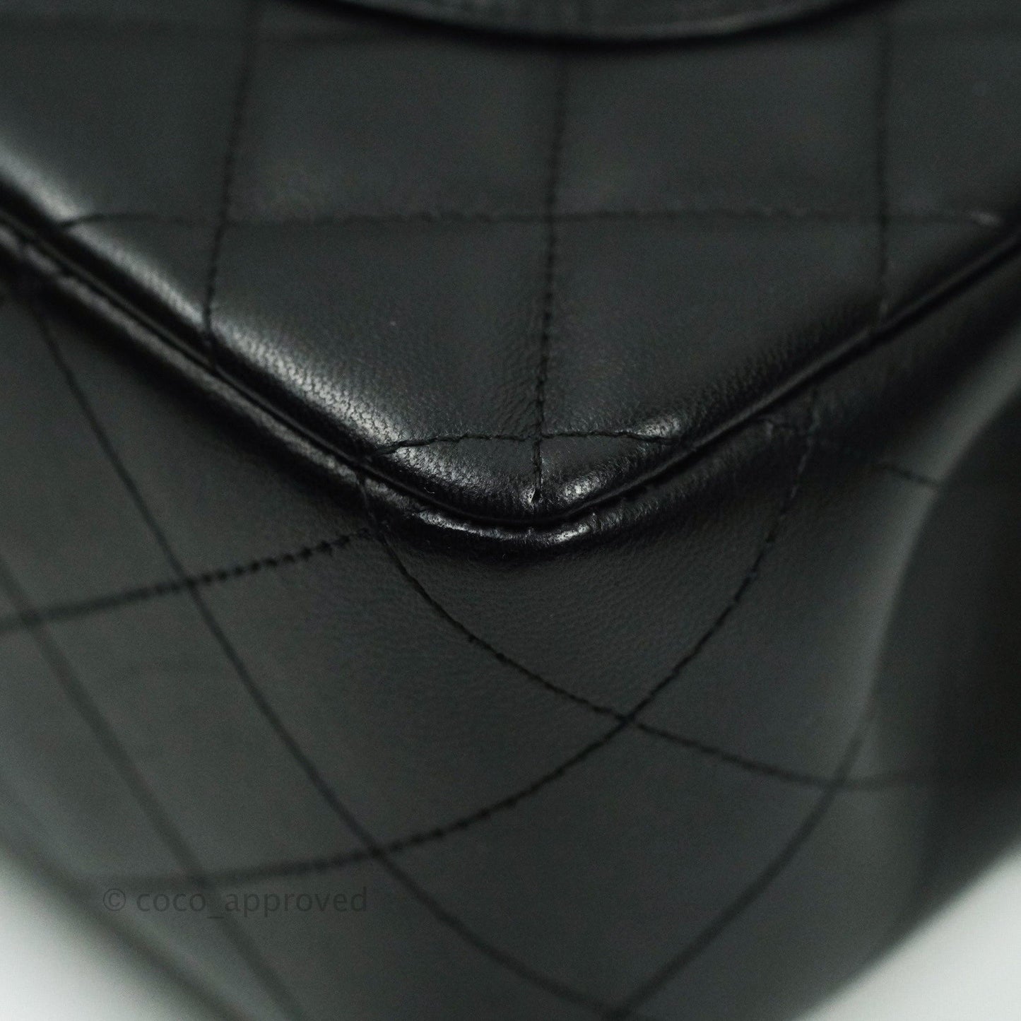 Chanel Classic Jumbo Double Flap Black Lambskin Silver Hardware⁣⁣