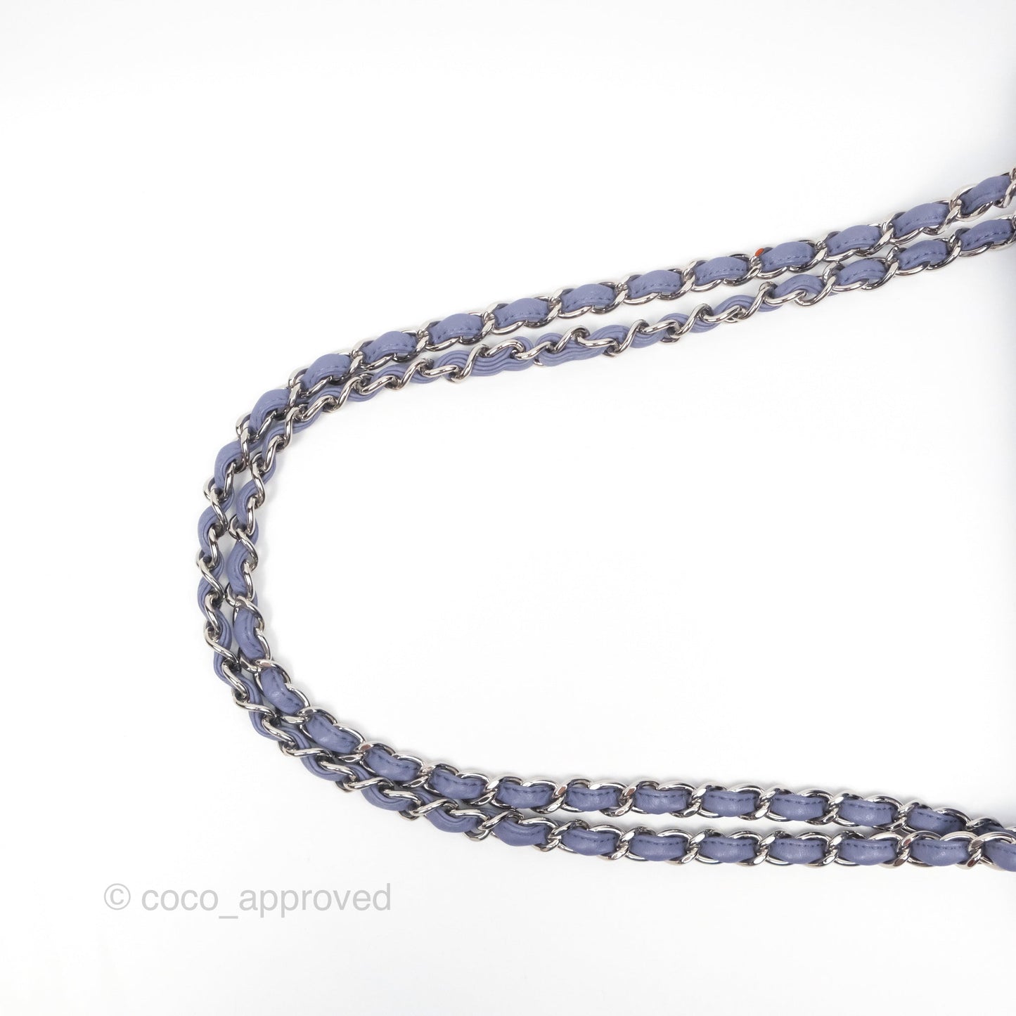 Chanel Jumbo Double Flap Lavender Blue Lambskin Silver Hardware⁣⁣