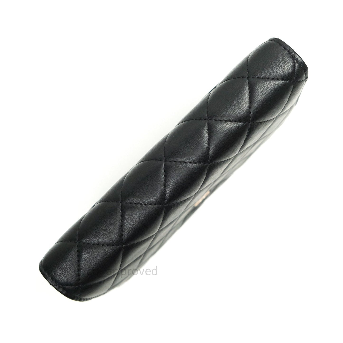 Chanel Quilted Wallet on Chain WOC Black Lambskin Beige Hardware