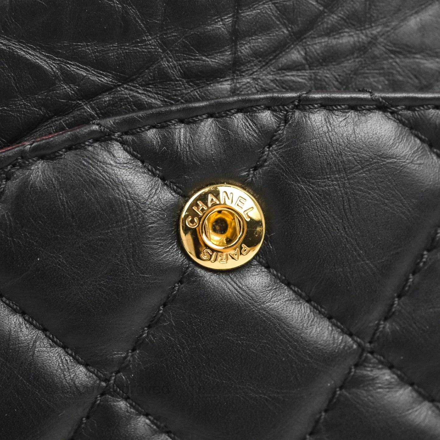 Chanel Reissue 226 Quilted Black Aged Calfskin Aged Gold Hardware