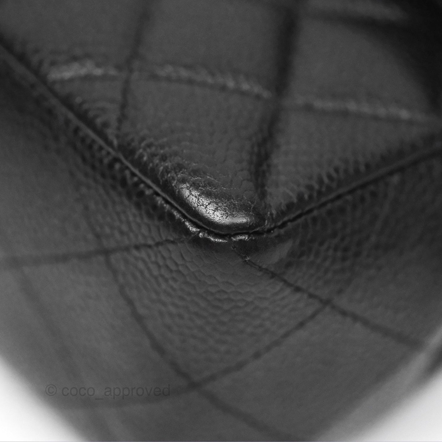 Chanel Small Classic Flap Quilted Black Caviar Silver Hardware
