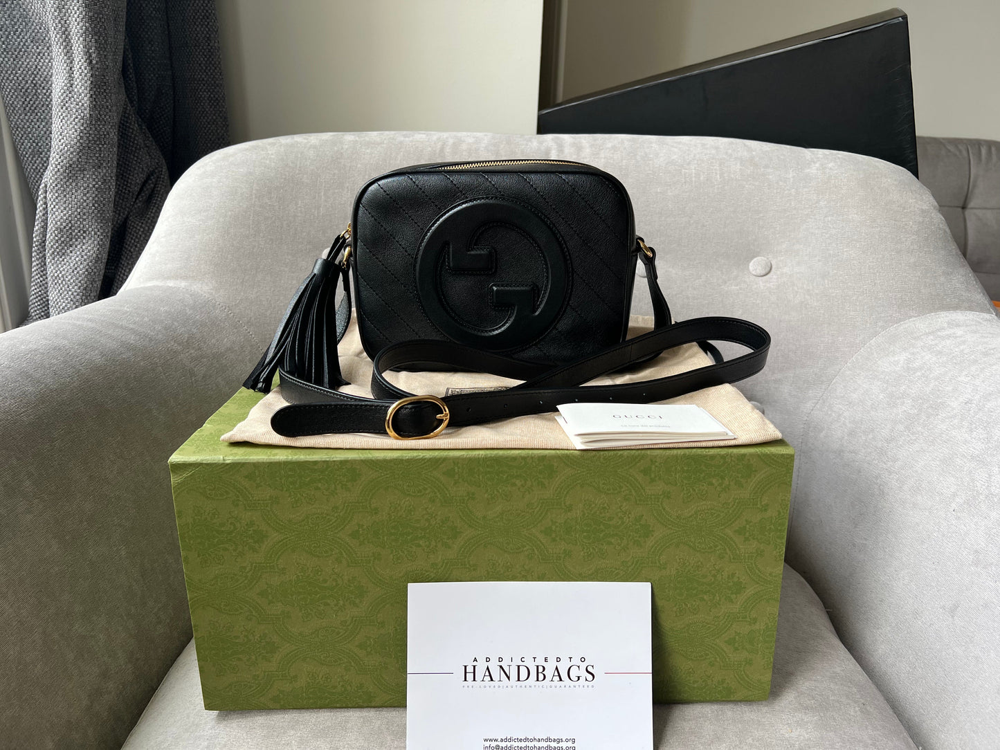 Luxury Gucci Trending 2025 Black Small Blondie Shoulder Bag