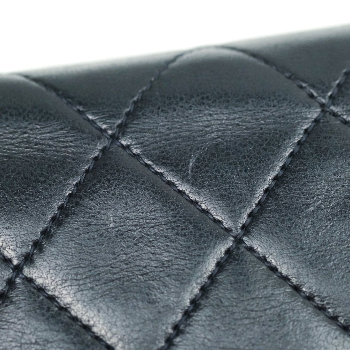 Chanel Vintage Medium Full Flap Black Lambskin 24K Gold Hardware