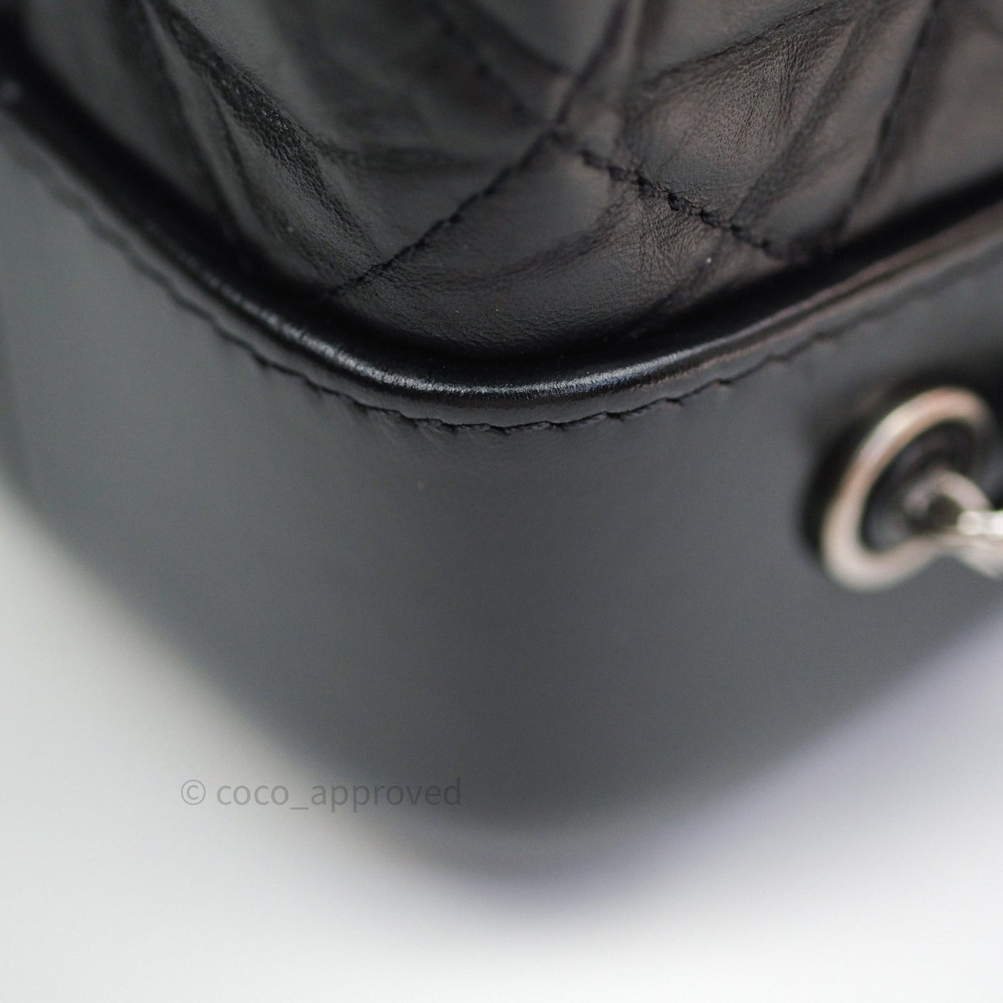 Chanel Gabrielle Backpack Black Aged Calfskin Small Black