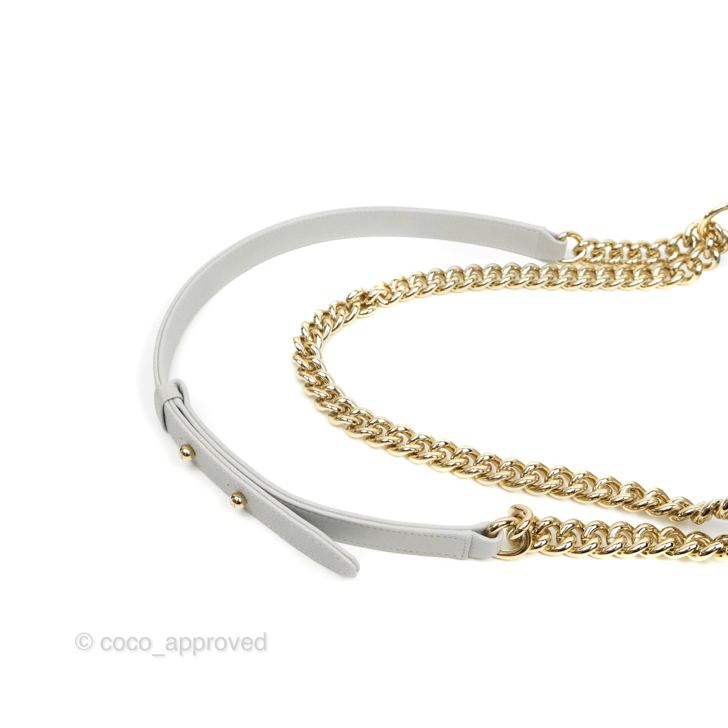 Chanel Small Boy Grey Caviar Gold Hardware