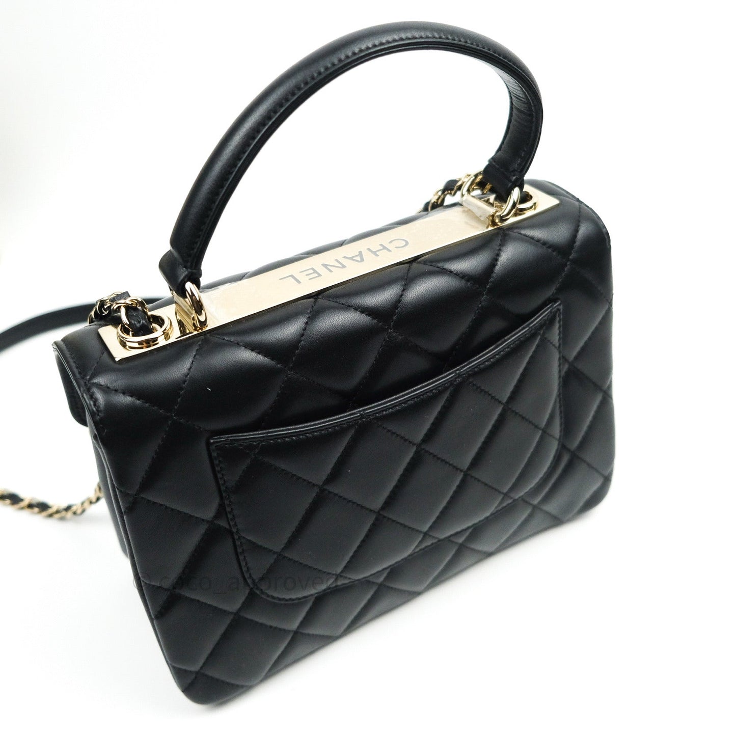 Chanel Trendy CC Small Black Lambskin Gold Hardware