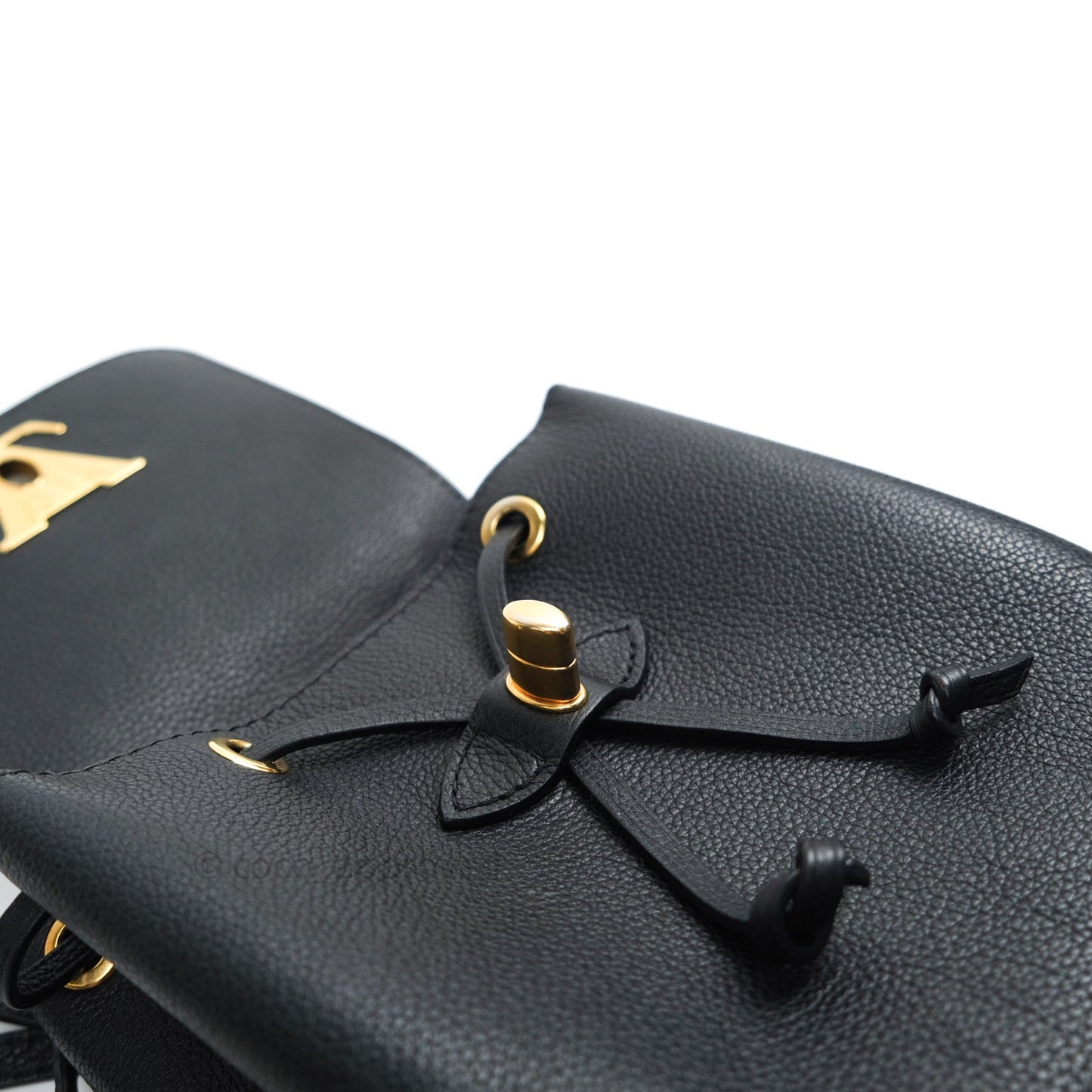 Louis Vuitton Lockme Mini Backpack Black Gold Hardware