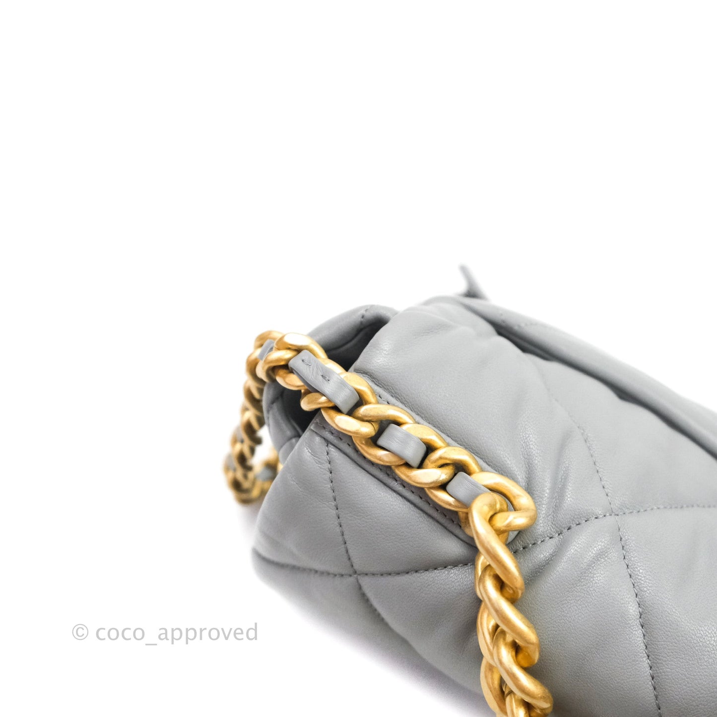 Chanel 19 Medium Grey Mixed Hardware Lambskin