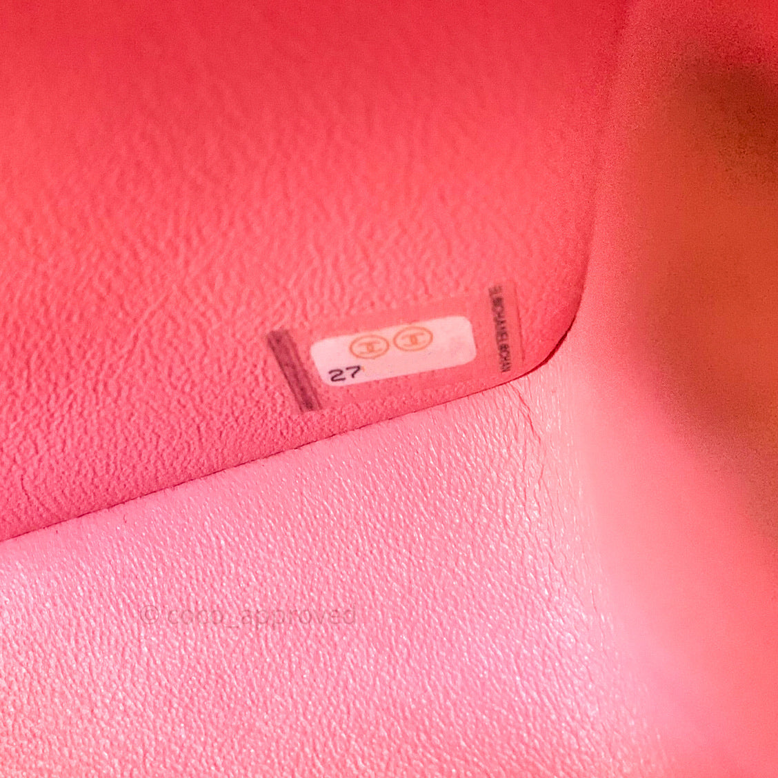 Chanel Mini Square Pink Lambskin Gold Hardware