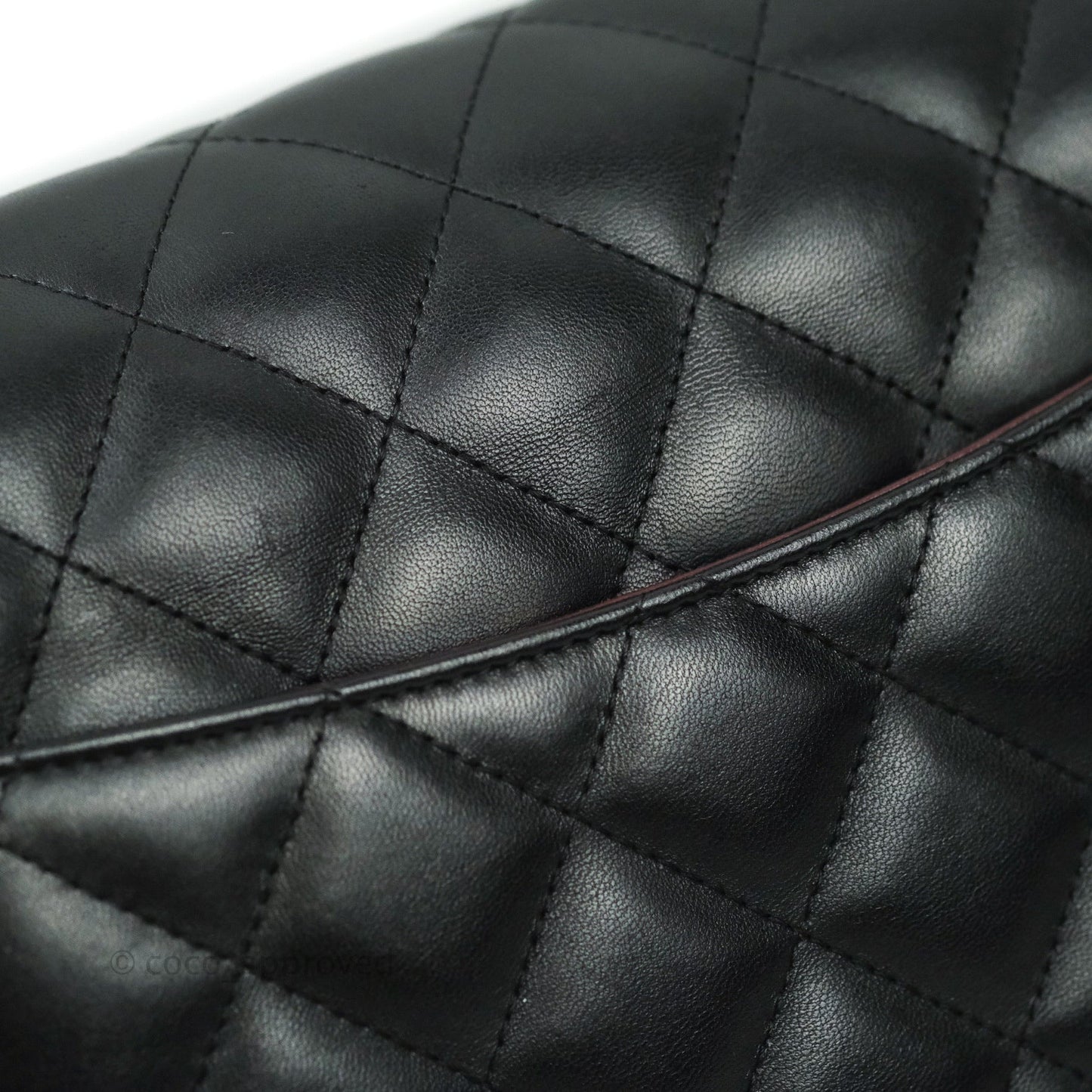 Chanel Jumbo Double Flap Black Lambskin Silver Hardware⁣⁣