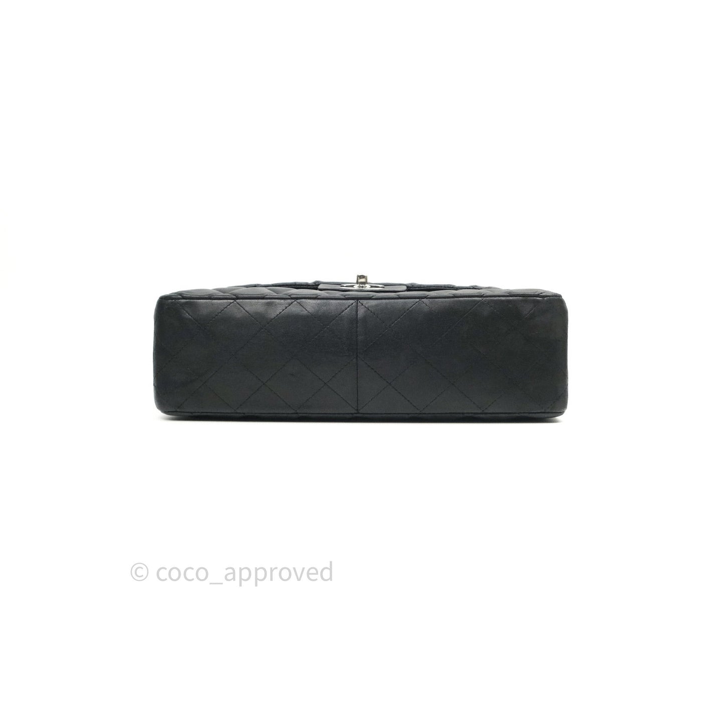 Chanel Jumbo Single Flap Black Lambskin Silver Hardware⁣⁣