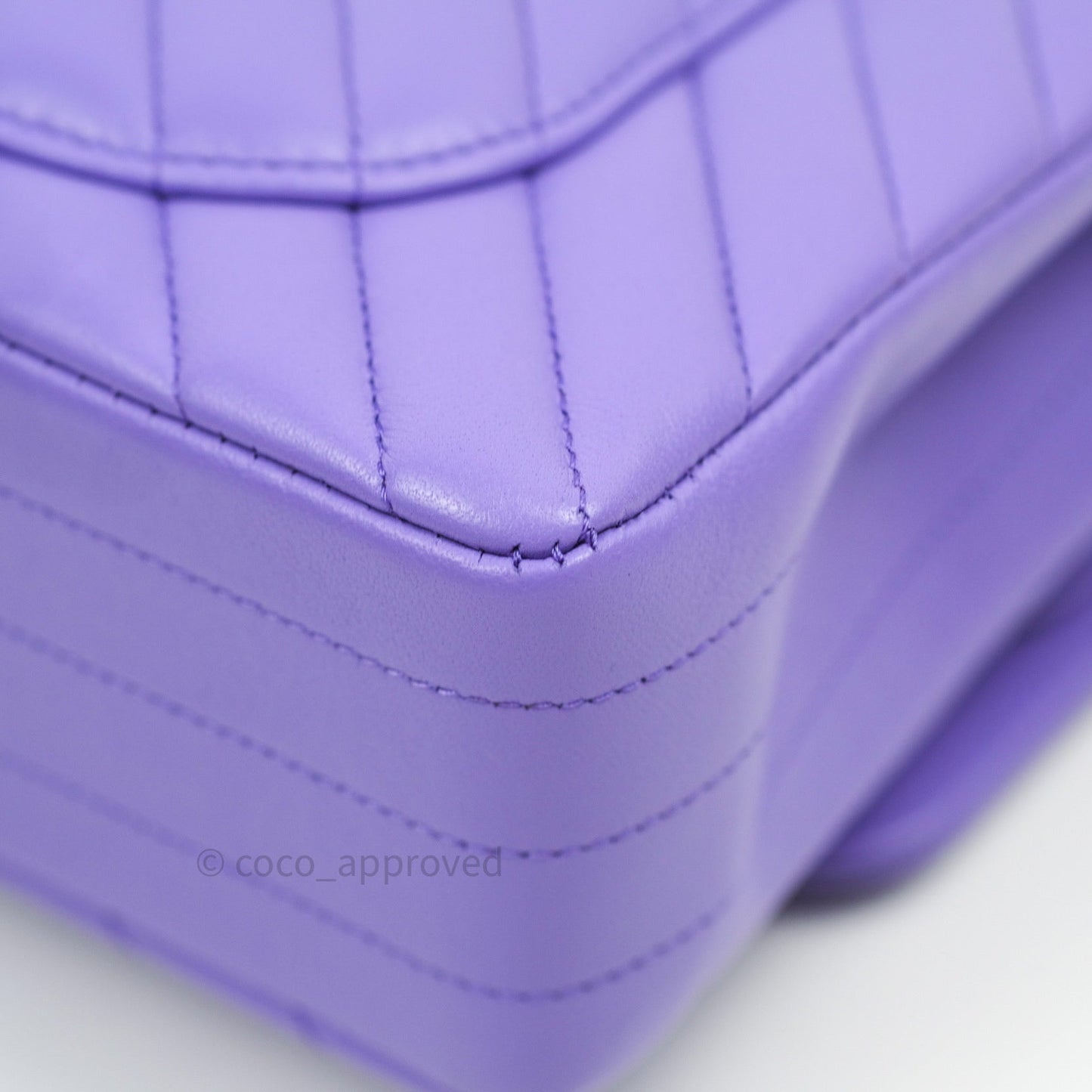 Chanel Classic Small S/M Flap Purple Lambskin Light Gold Hardware