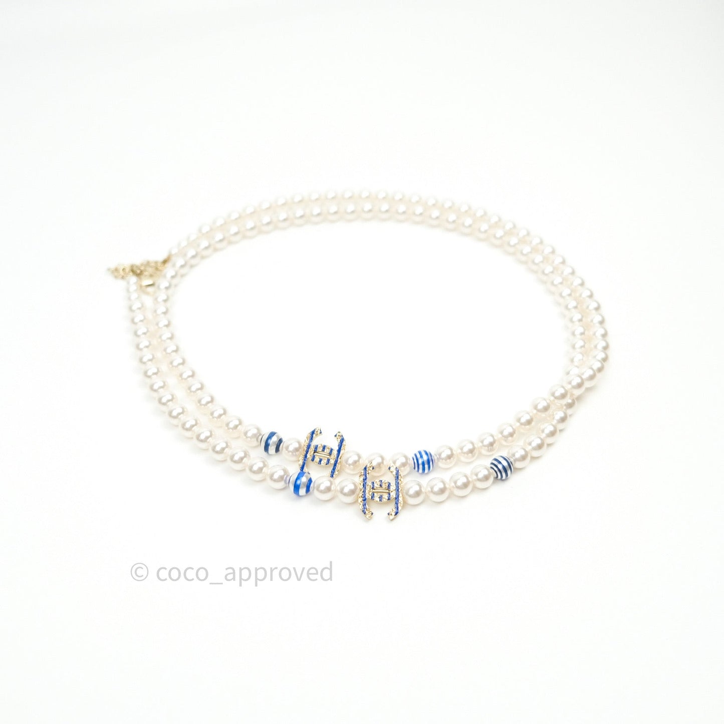 Chanel Long Pearl CC Necklace 19C