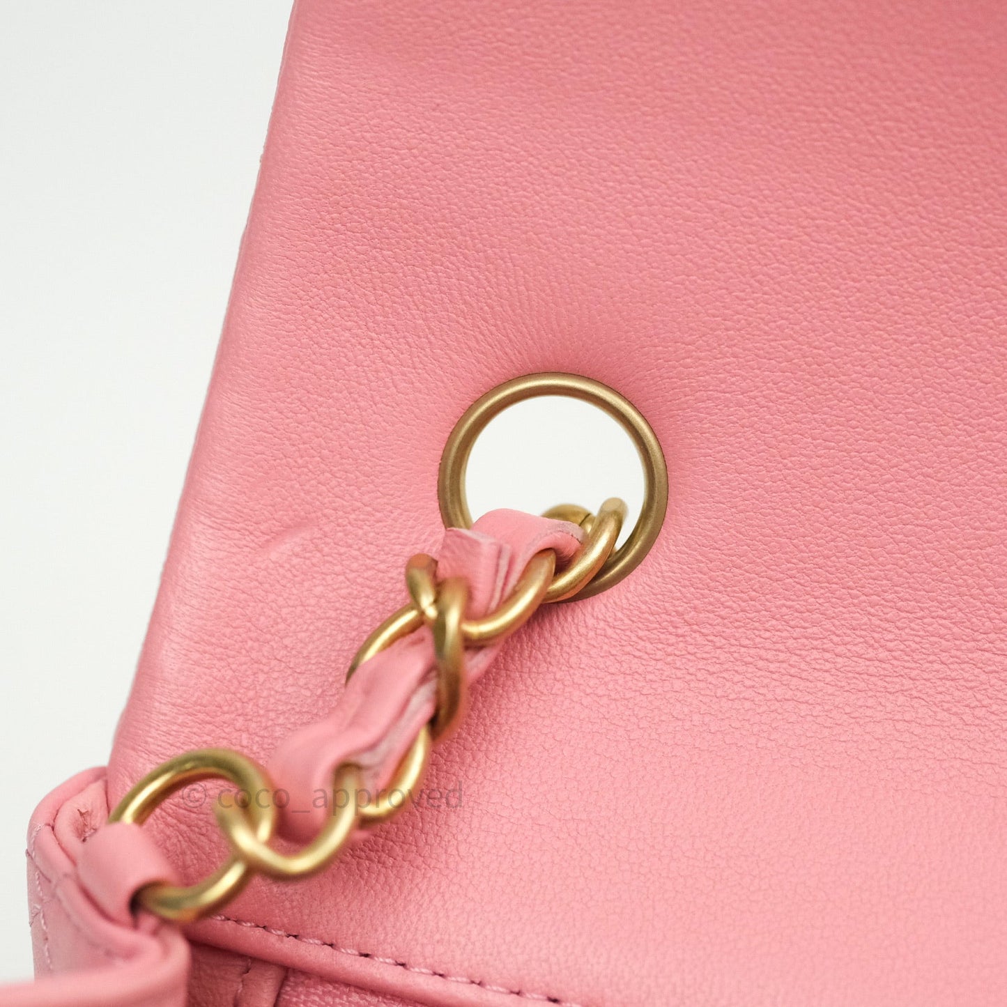 Chanel Quilted Mini Rectangular Pink Lambskin Gold Hardware